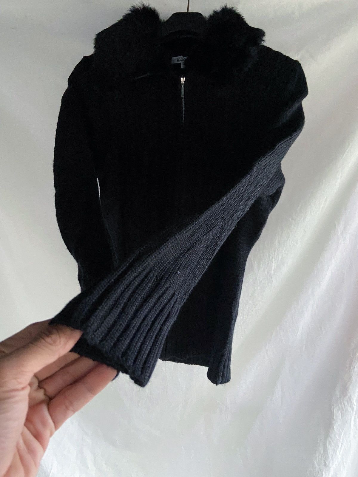 Japanese Brand ALPHA CUBIC ZIP KNIT FUR STYLE Size US S / EU 44-46 / 1 - 3 Thumbnail