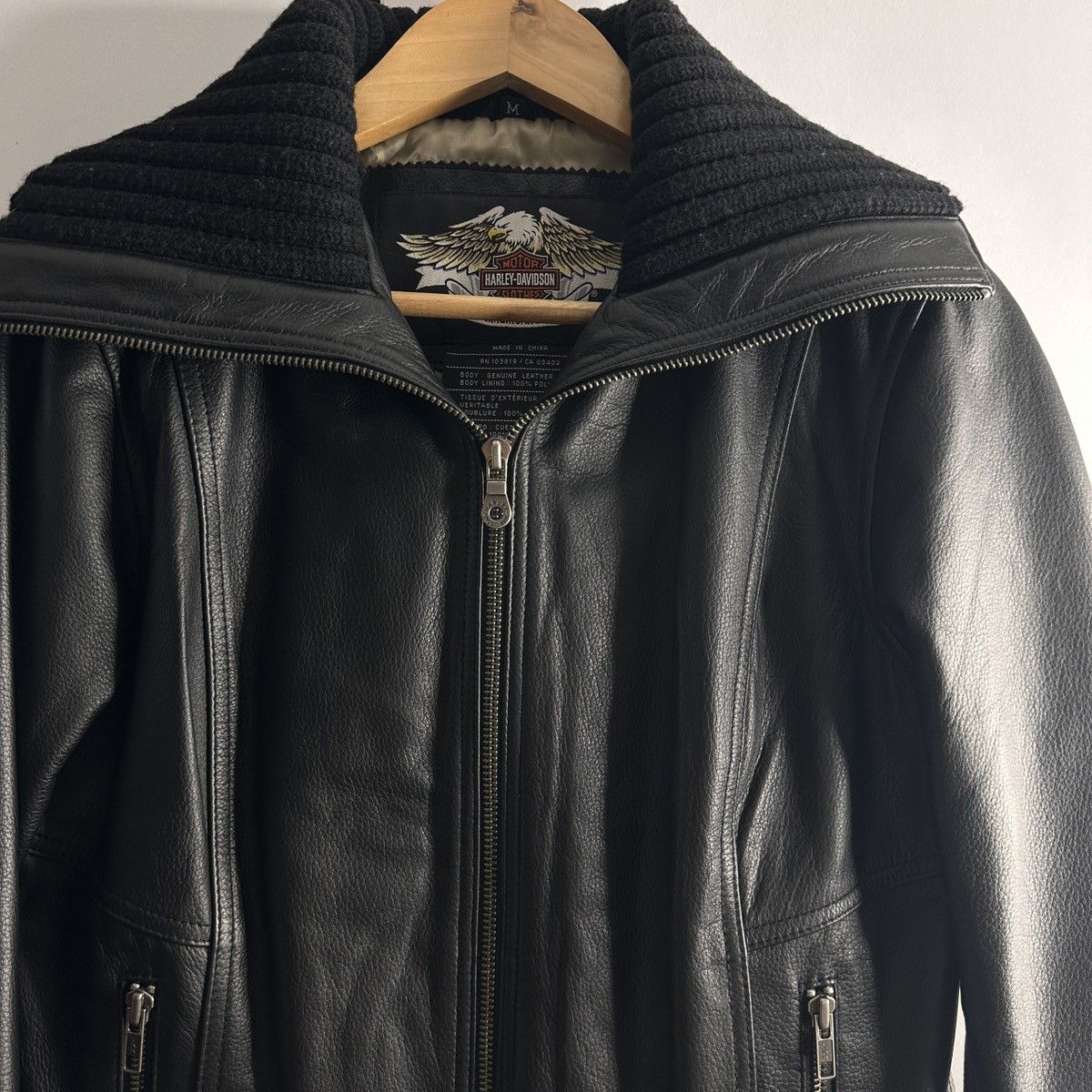 Harley Davidson Harley-Davidson Women's Leather Jacket Size S / US 4 / IT 40 - 3 Thumbnail