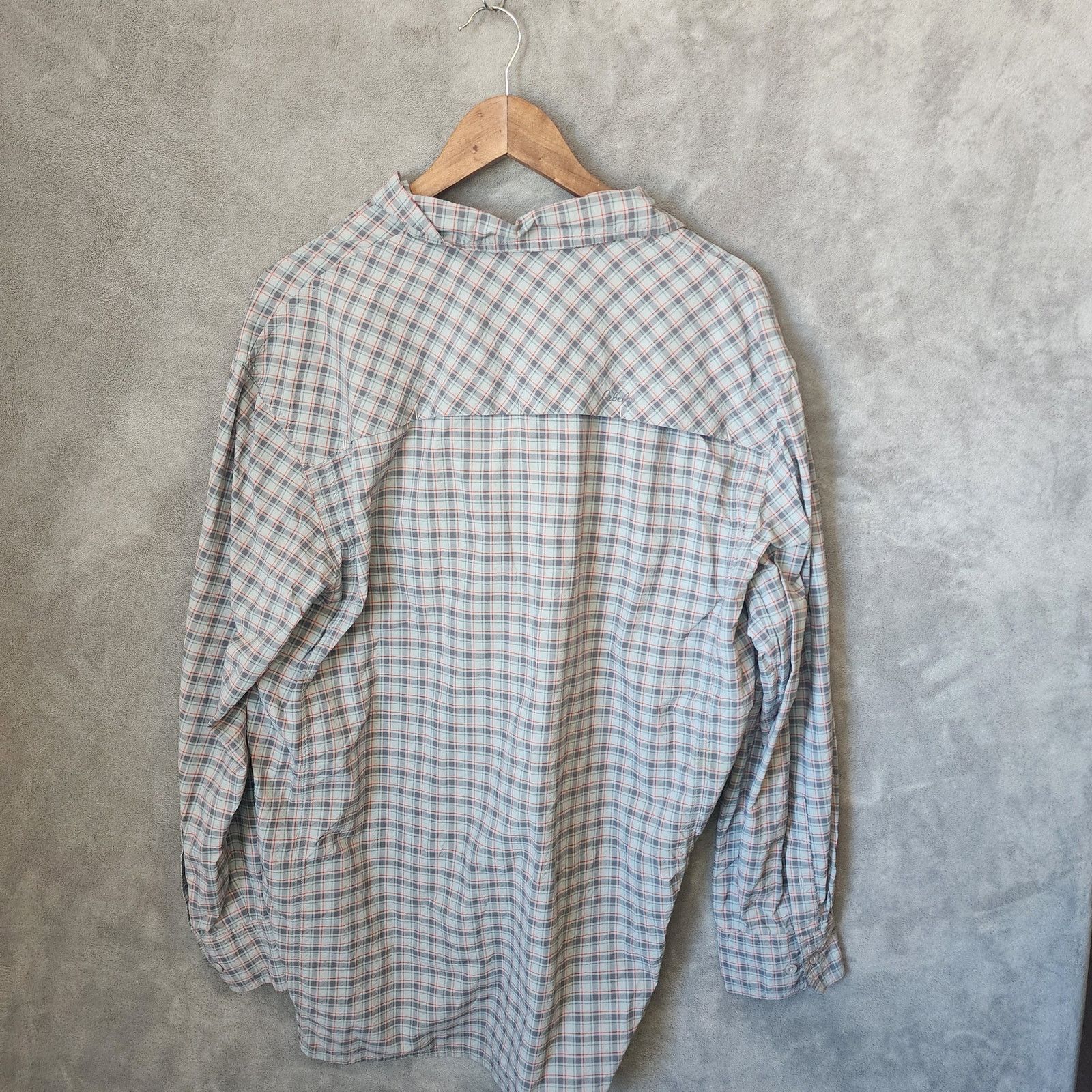 Cabelas Cabela's Guidewear Men's Gray Long Sleeve Grid Plaid Shirt Size US L / EU 52-54 / 3 - 2 Thumbnail