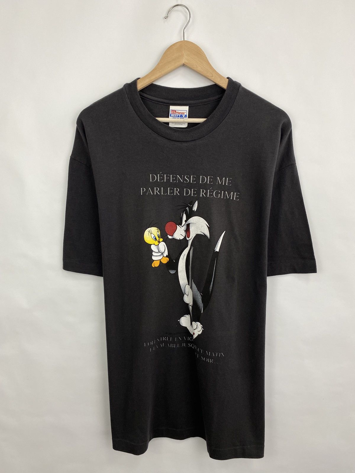 Hanes 🇺🇸 Vintage 1997 Tweety and Sylvester Movie World T-Shirt Rare Size US XL / EU 56 / 4 - 3 Thumbnail