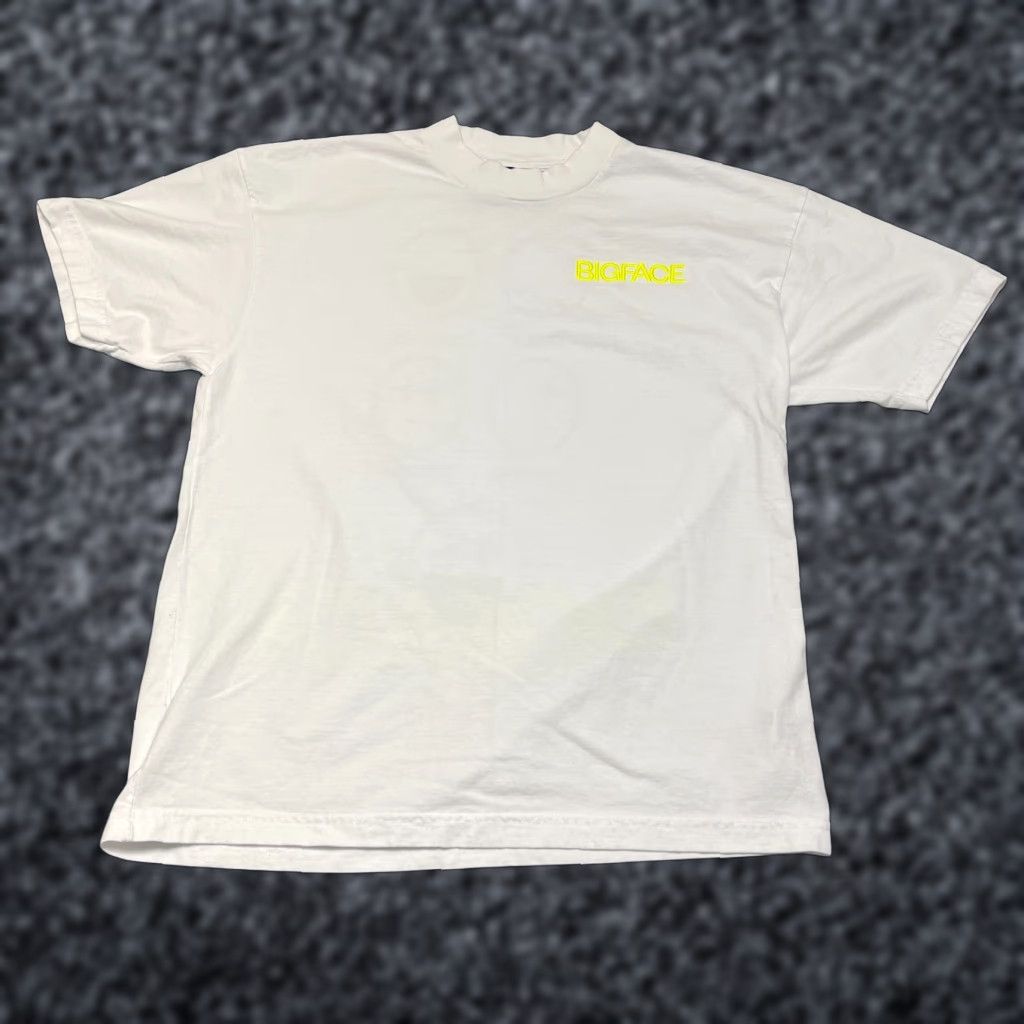 Vintage VINTAGE Bigface T Shirt Mens Large White Smile Coffee Dream Connect Icons Graphic Print Size US L / EU 52-54 / 3 - 1 Thumbnail