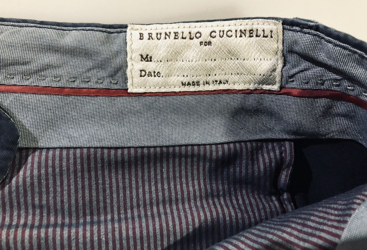 Brunello Cucinelli Brunello Cucinelli 🇮🇹 navy btn fly enzyme wash pants 42 new Size US 42 / EU 58 - 2 Thumbnail