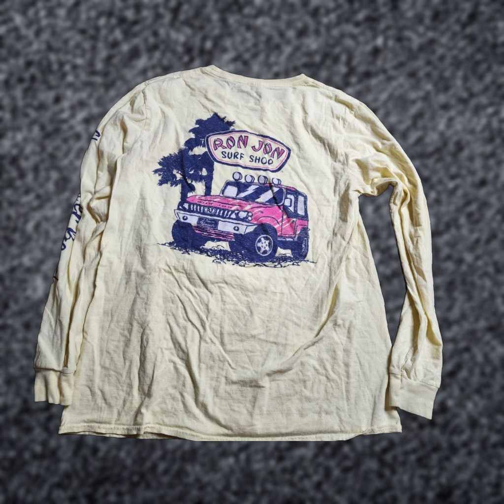 Ron Jon Surf Shop Ron Jon Surf Shop Long Sleeve T-Shirt Adult XL Yellow Surf Beach Graphic Unisex Size US XL / EU 56 / 4 - 1 Thumbnail