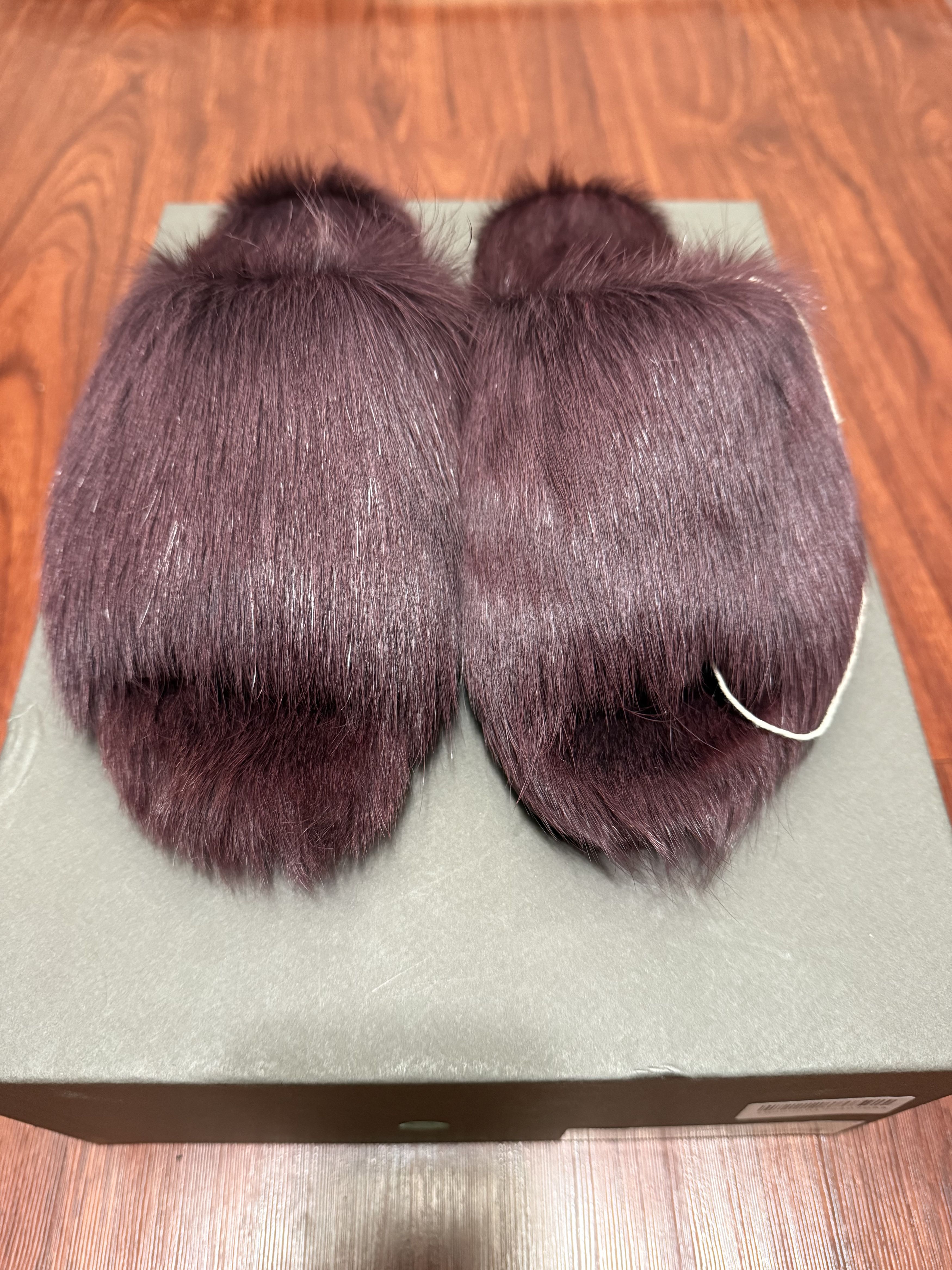Rick Owens Pony hair slippers Size US 6 / IT 36 - 2 Thumbnail