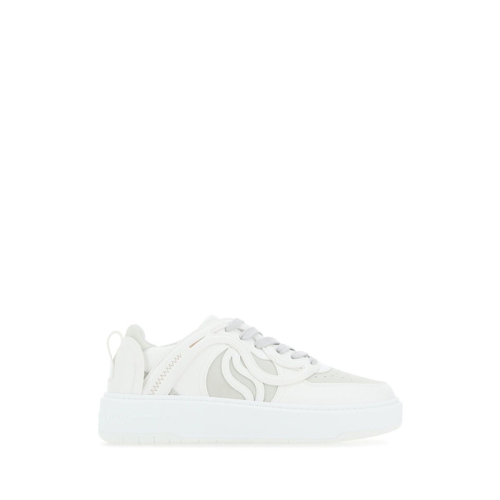 STELLA MCCARTNEY S-Wave Two Tone White Sporty Mat Sneakers N