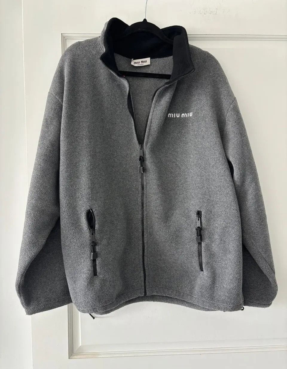 Miu Miu Fleece Jacket Size US XL / EU 56 / 4 - 2 Thumbnail