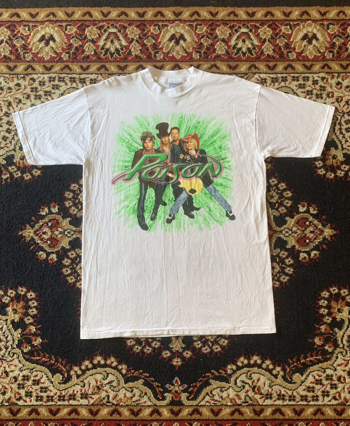 Band Tees × Vintage Vintage Poison All Sport Tee Size US XL / EU 56 / 4 - 1 Thumbnail