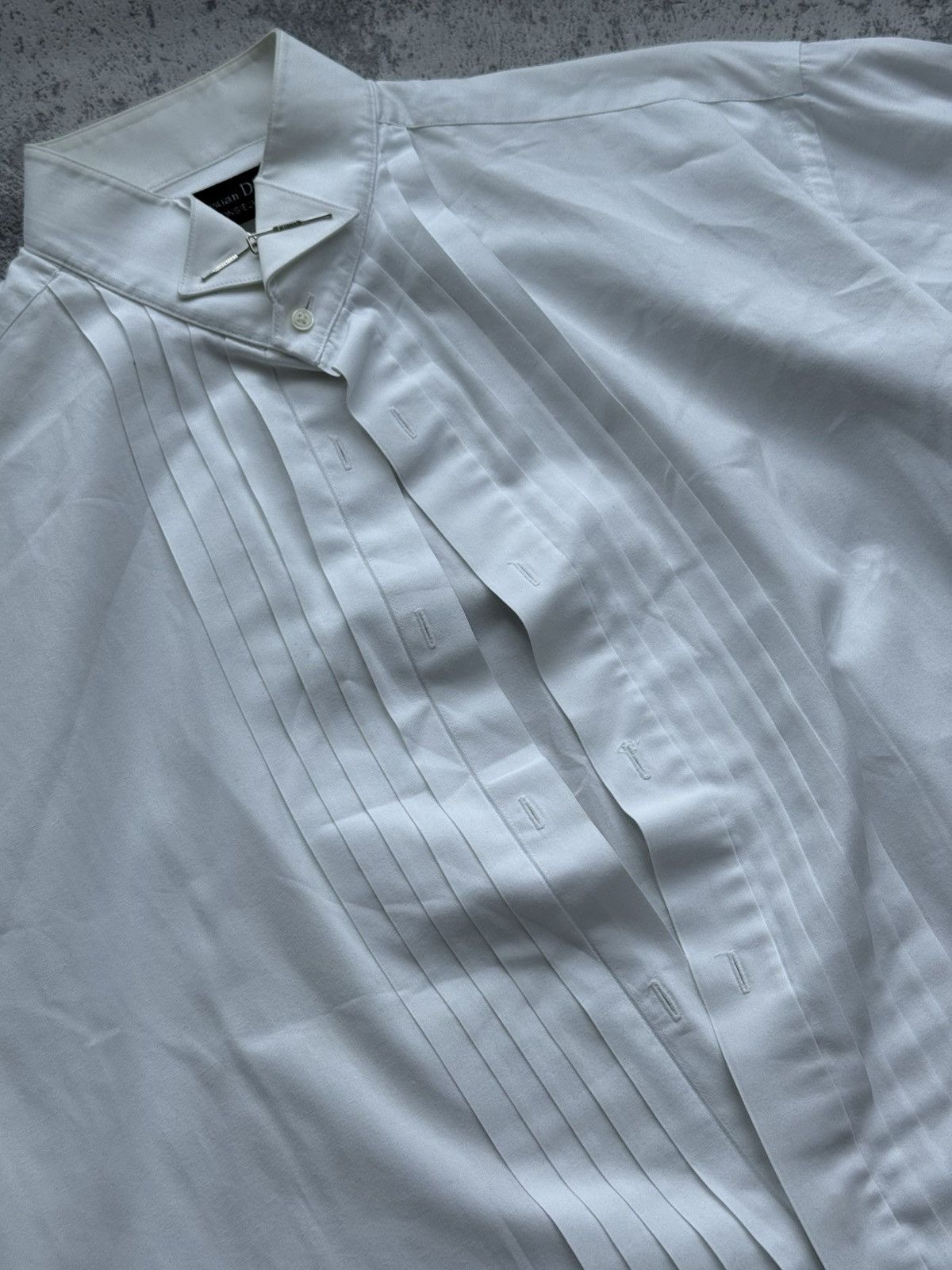 Christian Dior Monsieur Archive Christian Dior Vintage Avant Garde Shirt Size US L / EU 52-54 / 3 - 2 Thumbnail