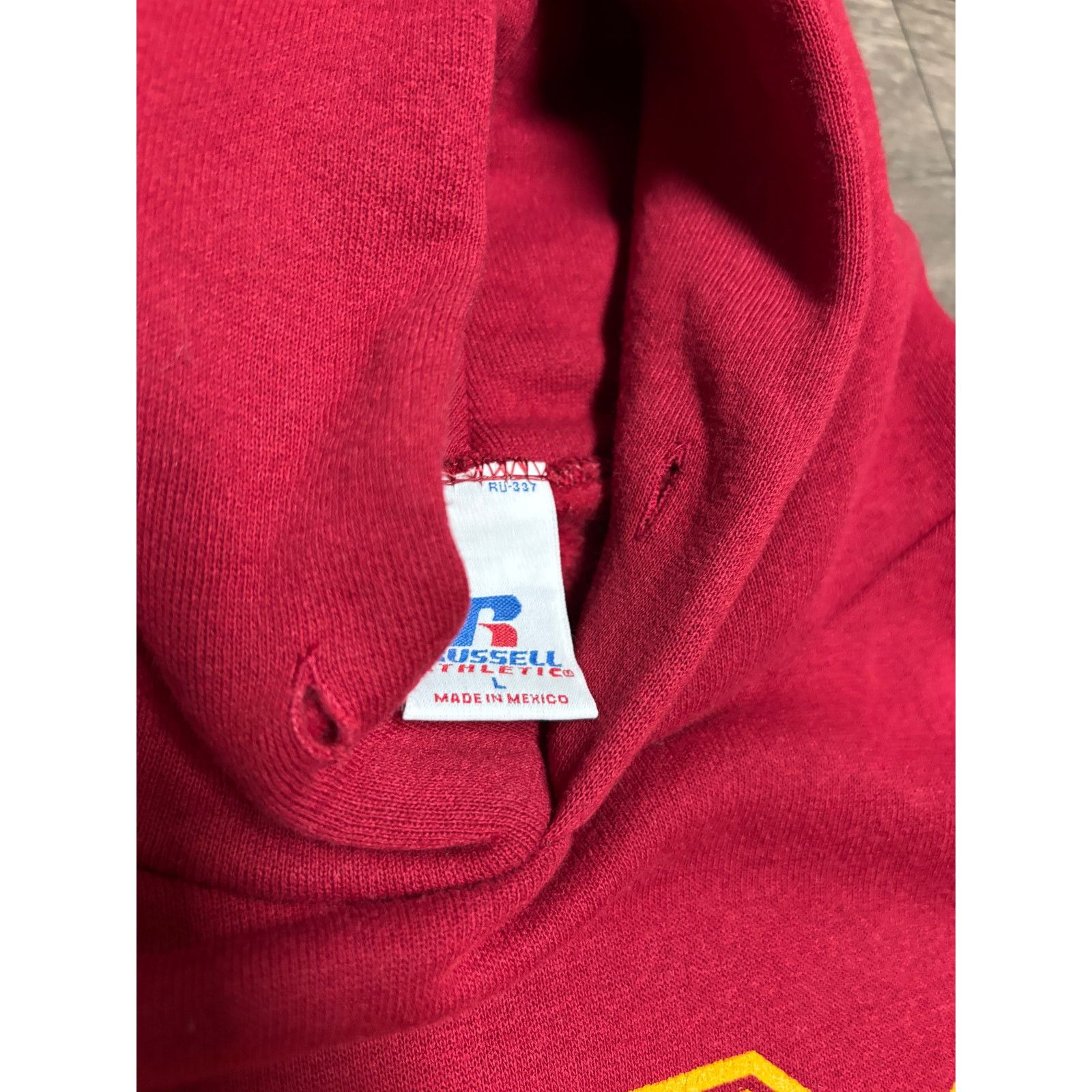 Russell Athletic × Vintage Vintage USC Red Russell Hoodie 90s Sz L Size US L / EU 52-54 / 3 - 3 Thumbnail