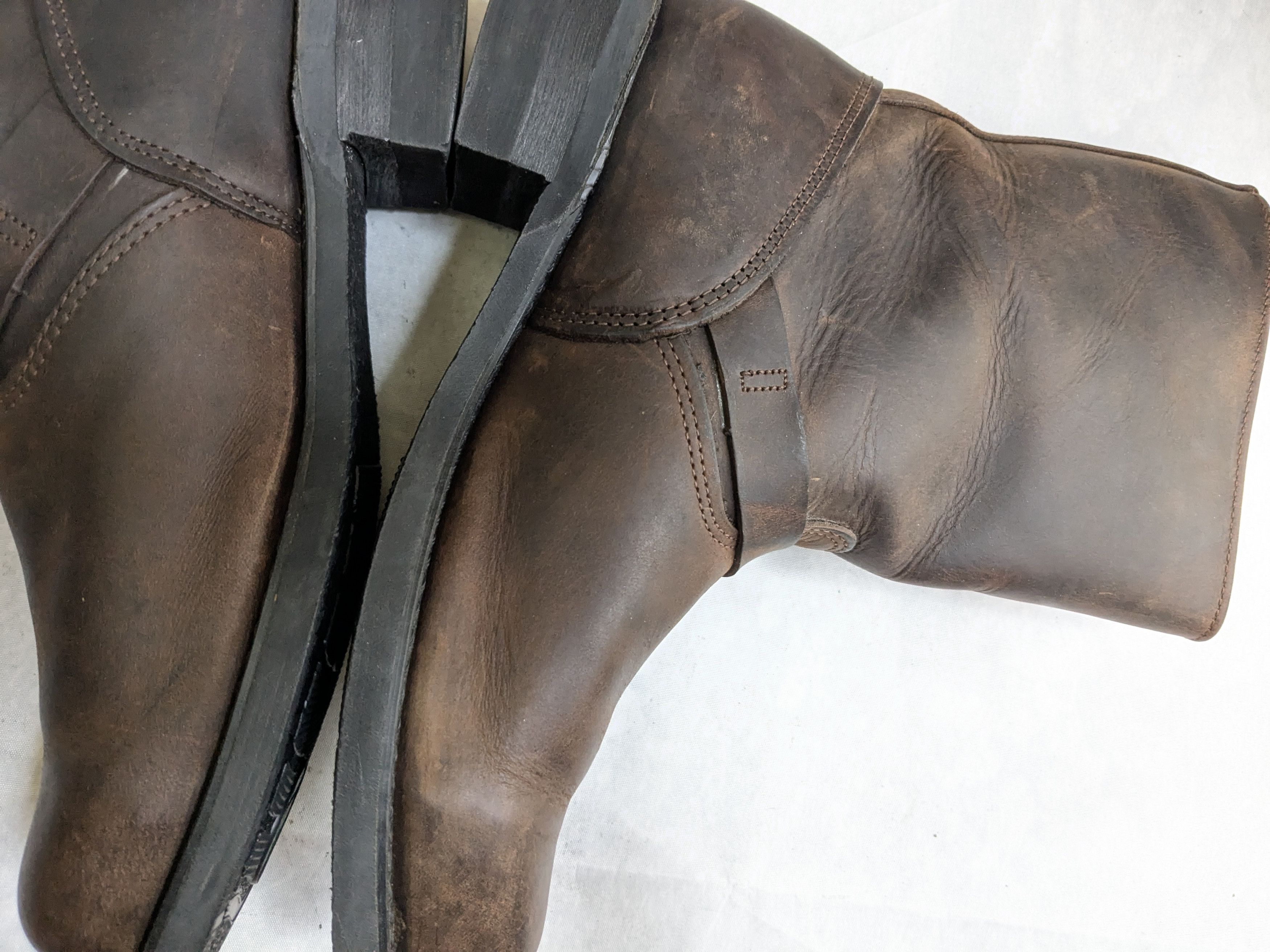Frye Frye Engineer Boots Brown 10.5 M Leather Buckle Strap Size US 10.5 / EU 43-44 - 14 Thumbnail