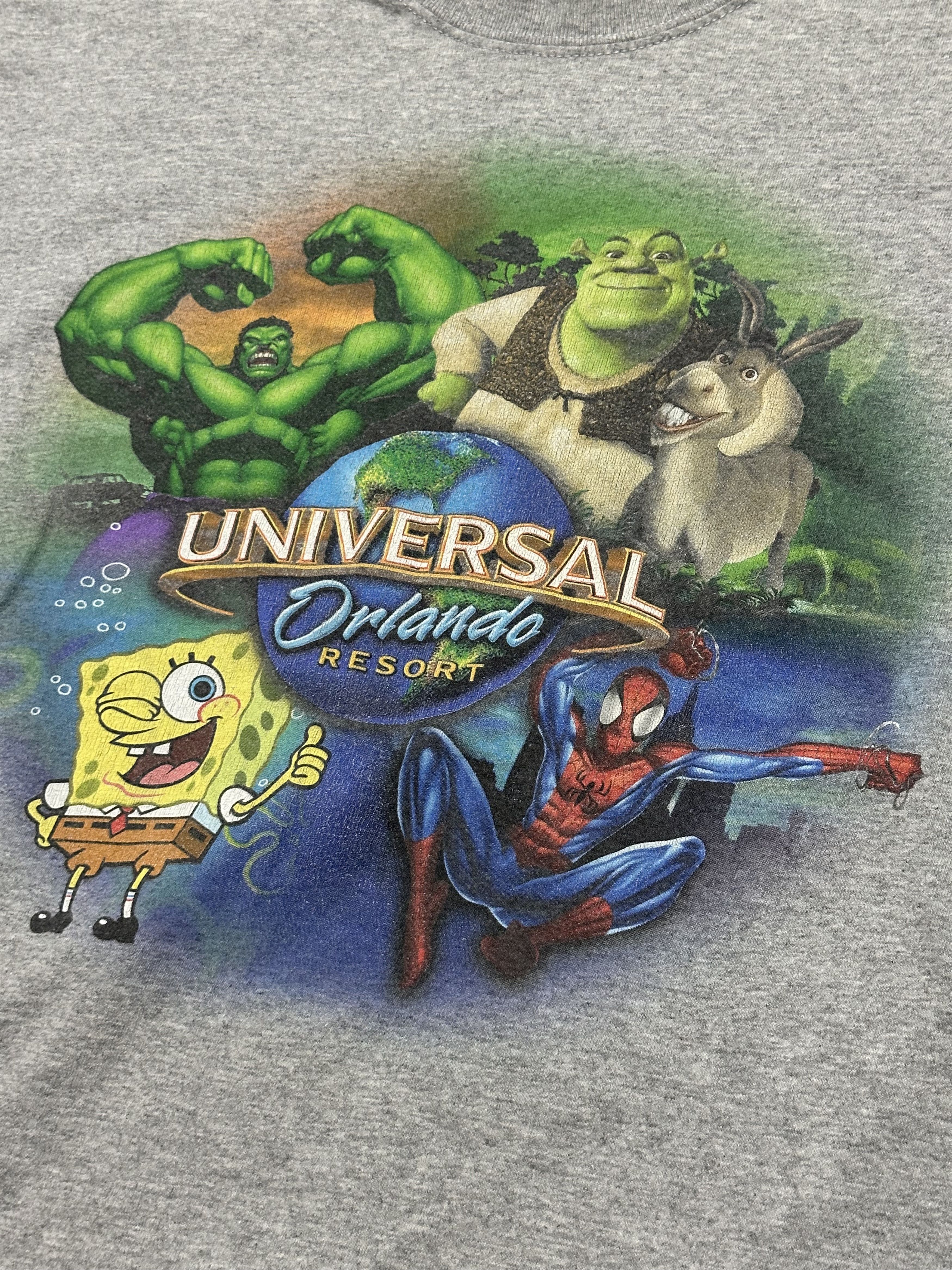 Universal Studios Vintage Universal Orlando Resort Shrek Spongebob Hulk Tshirt Size US M / EU 48-50 / 2 - 2 Thumbnail