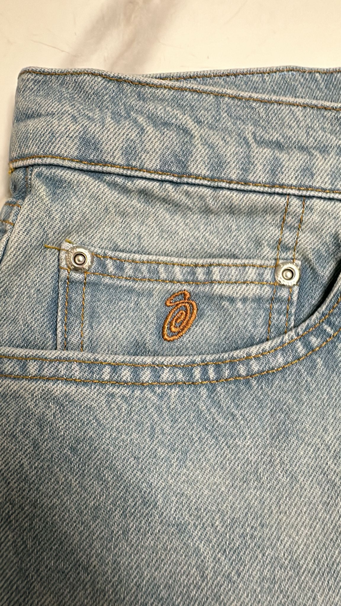 Stussy × Vintage Stussy Big Ol Jean Denim Light Wash Blue Size 28 Size US 28 / EU 44 - 7 Thumbnail
