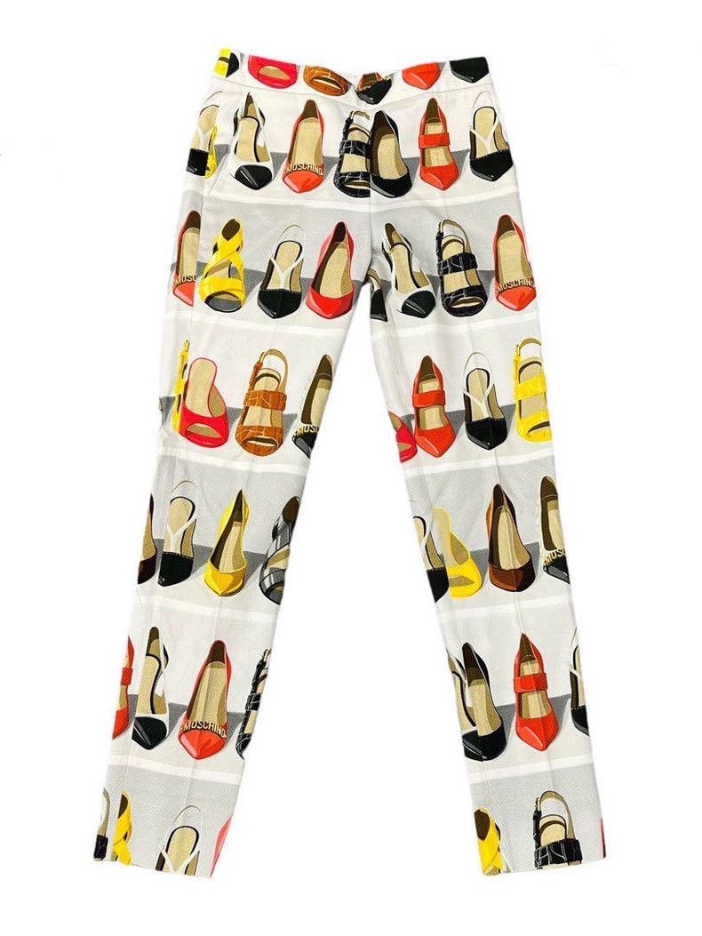 Moschino Moschino High Heel Print Long Pants- DMC Size US 27 - 1 Thumbnail