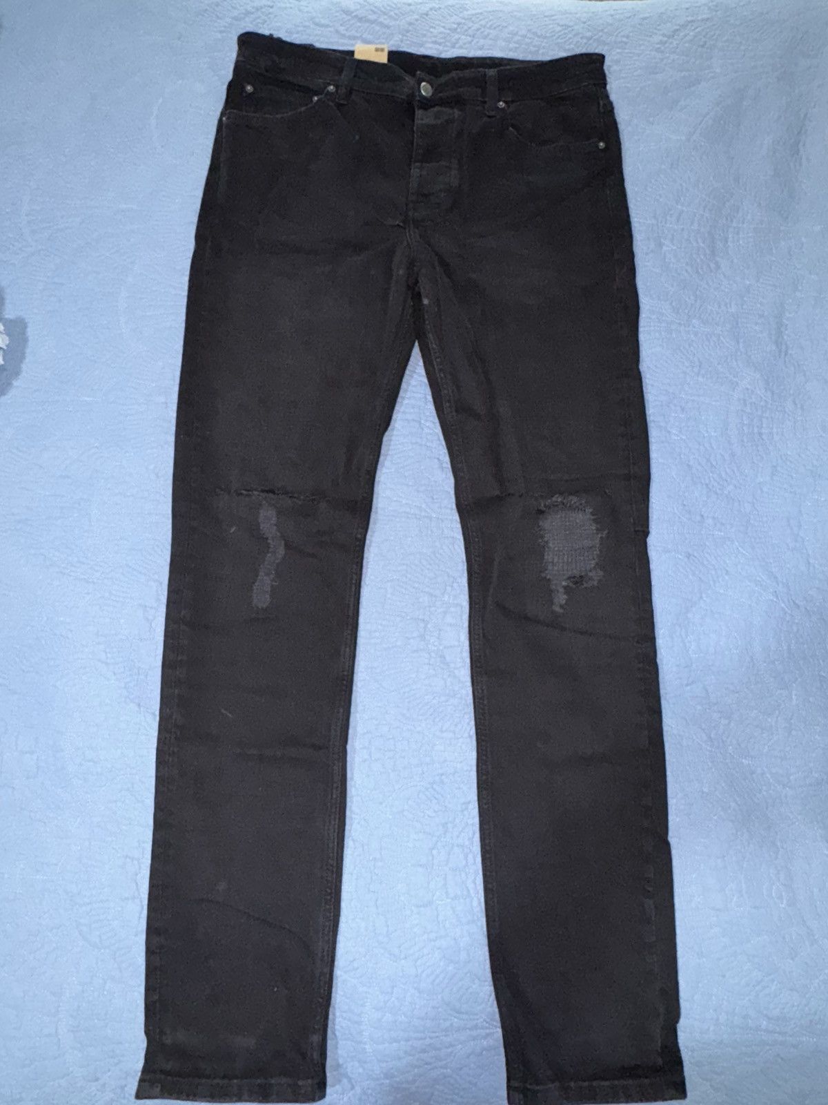 Ksubi Black Chitch Krow Krushed Jeans 36