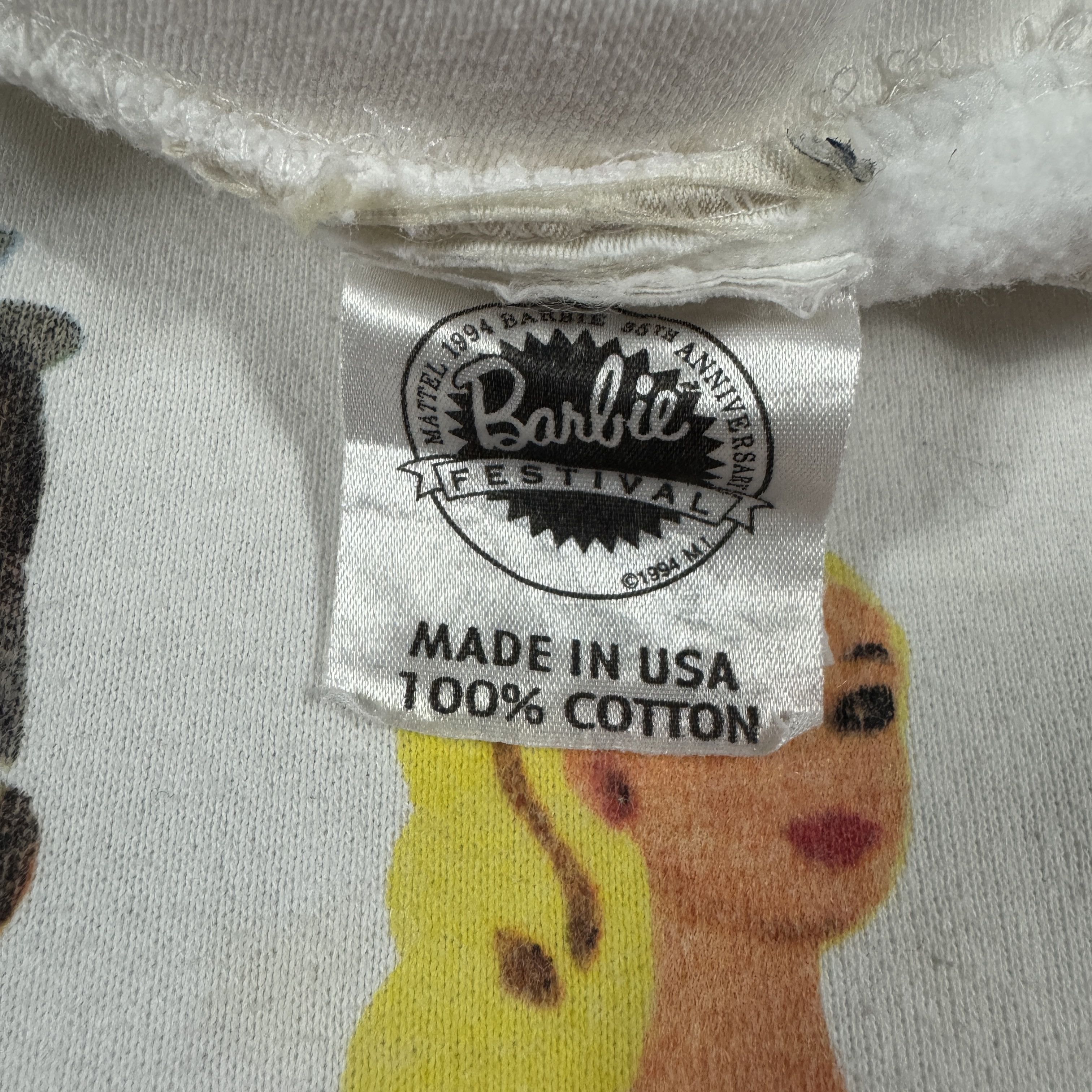 Vintage Vintage 1994 Barbie Festival Sweatshirt (35th Anniversary) Size US L / EU 52-54 / 3 - 5 Thumbnail