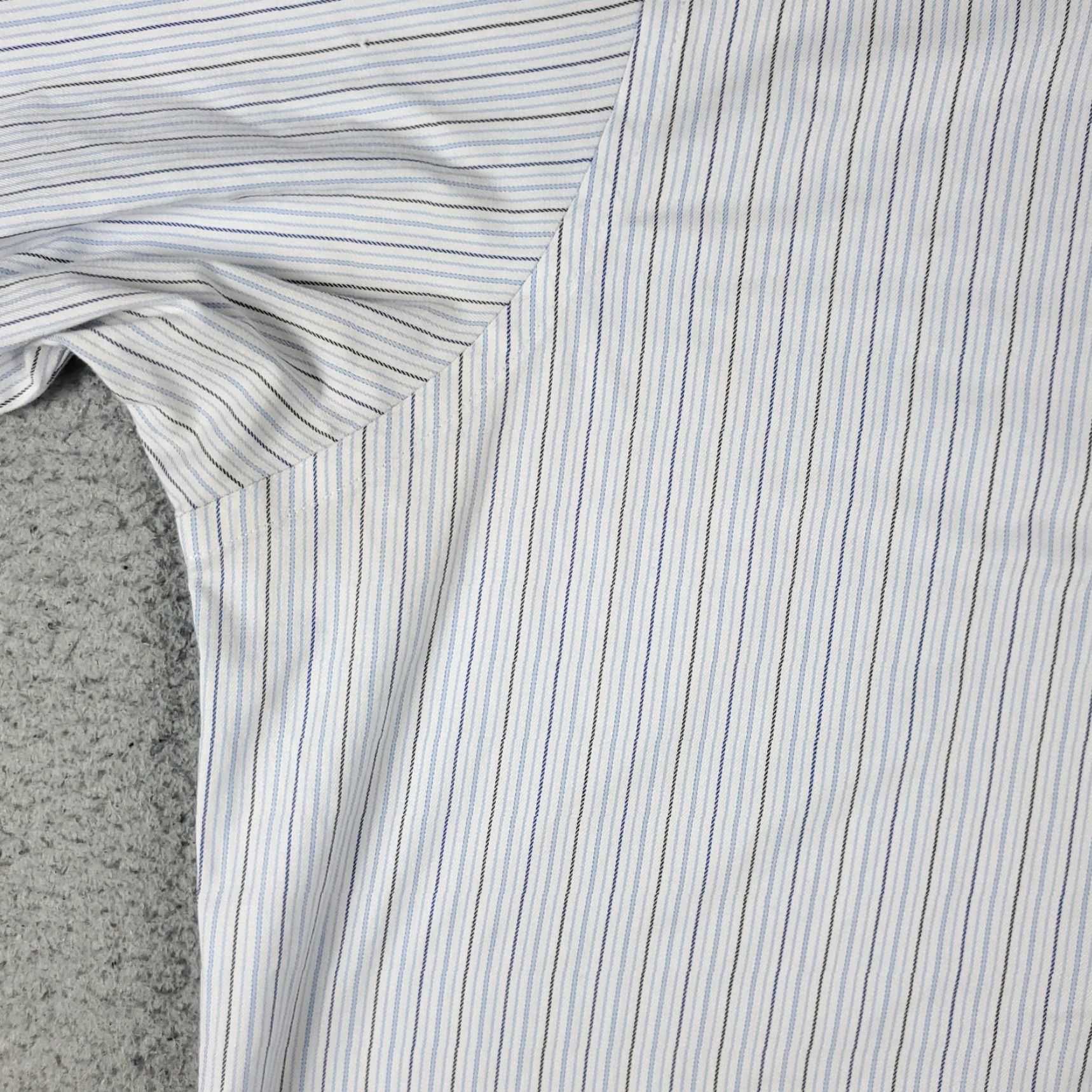 Brooks Brothers Brooks Brothers Dress Shirt Men's 16.5 Blue Striped Long Sleeve Button Up Non-Iron Classic American Size 42R - 2 Thumbnail