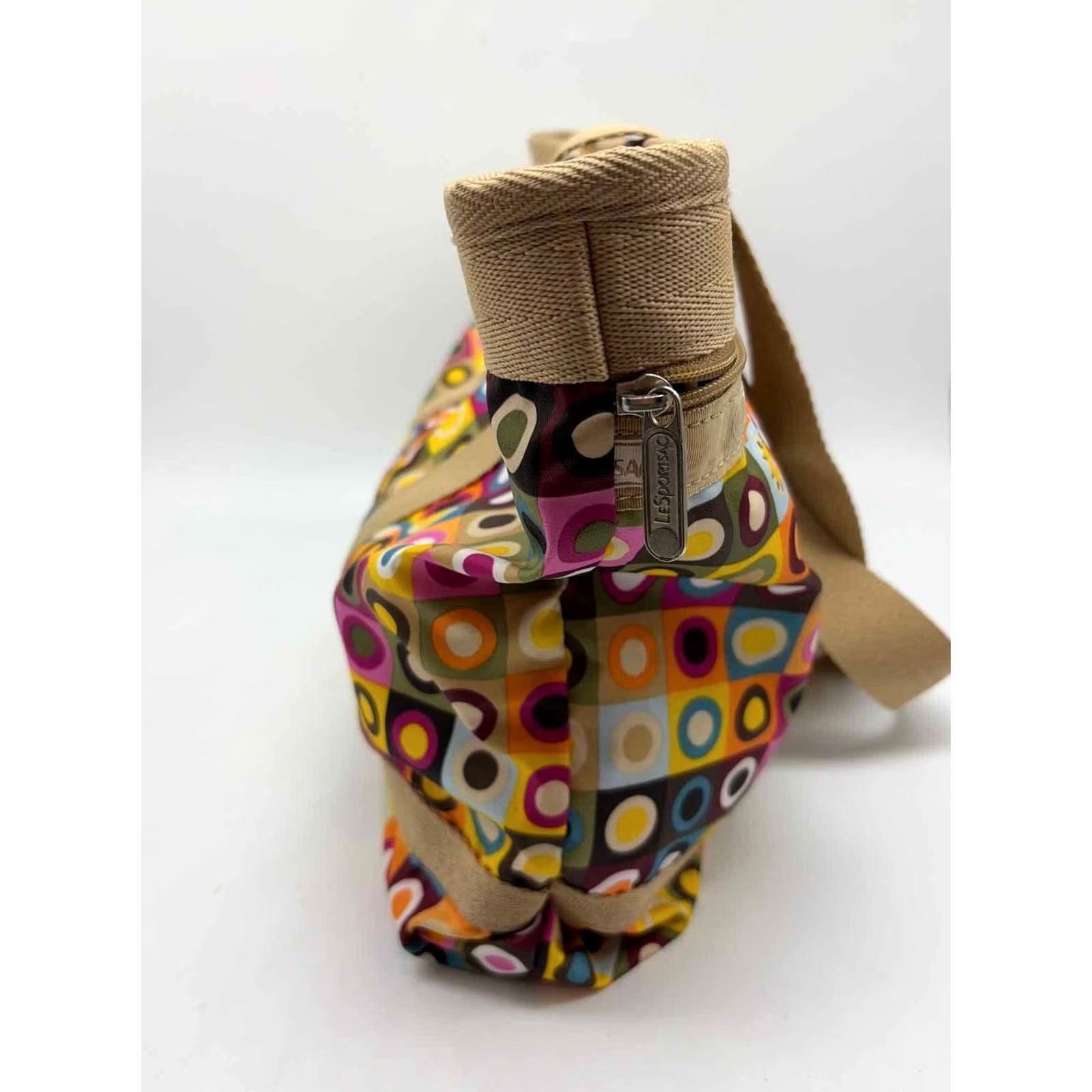 LeSportsac VINTAGE Lesportsac Tan Tote Bag Size ONE SIZE - 4 Thumbnail