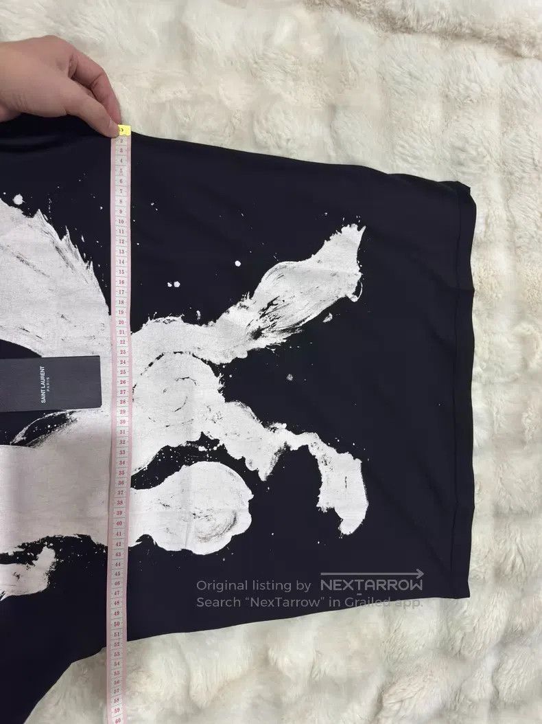 Saint Laurent Paris Saint Laurent Paris Black Large Right Men's Short Sleeve T Size US M / EU 48-50 / 2 - 8 Thumbnail
