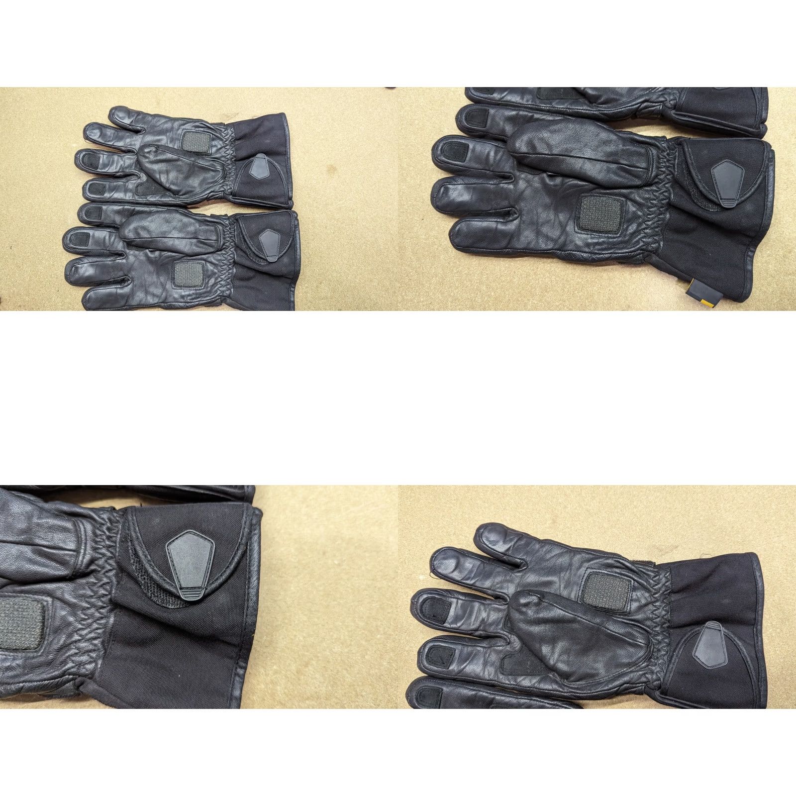 Vintage B-Square Motorcycle Mens Gloves XL Black Lined Cordura Leather Glove Womens? Size ONE SIZE - 8 Thumbnail