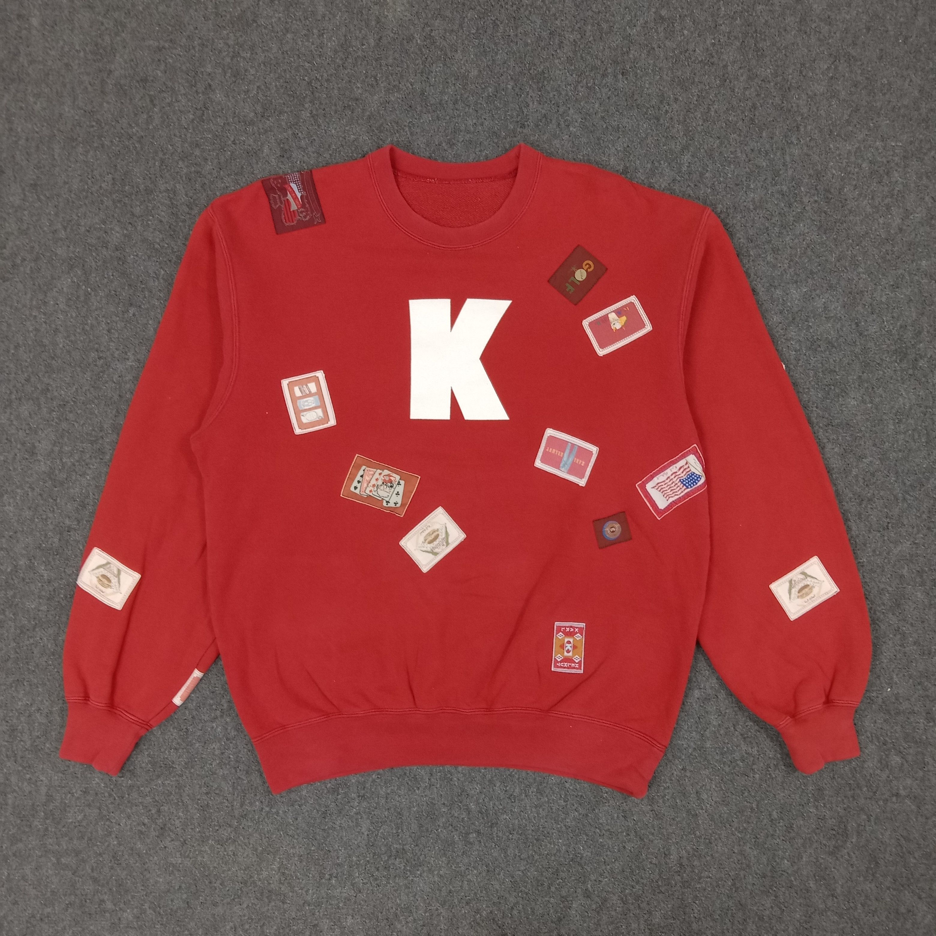 Karl Helmut × Vintage Karl Helmut Patches Design Sweatshirt C221N16 Size US L / EU 52-54 / 3 - 1 Thumbnail