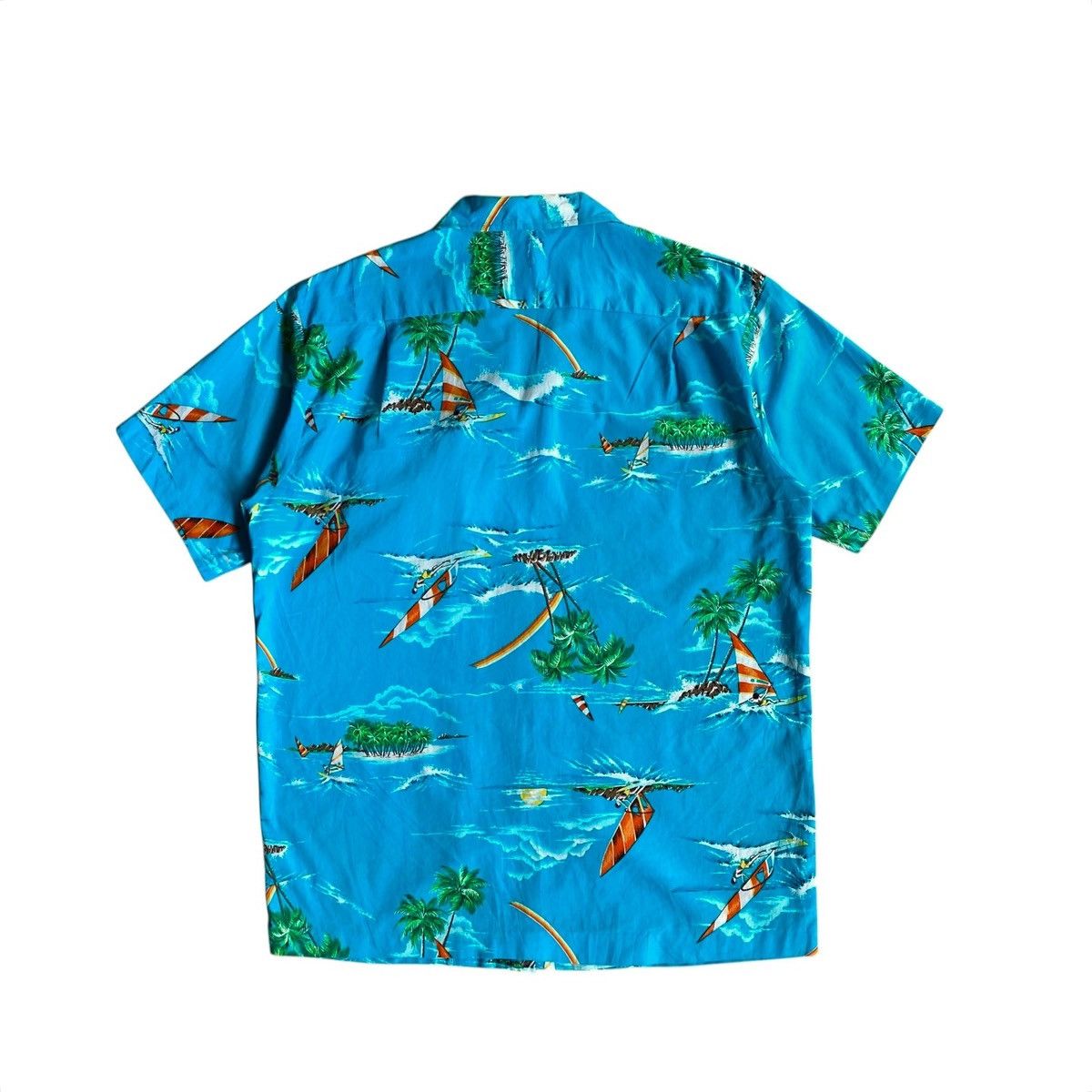 Other Tropical Essence hawaiian cotton open collar ss shirt aqua Size US M / EU 48-50 / 2 - 2 Thumbnail