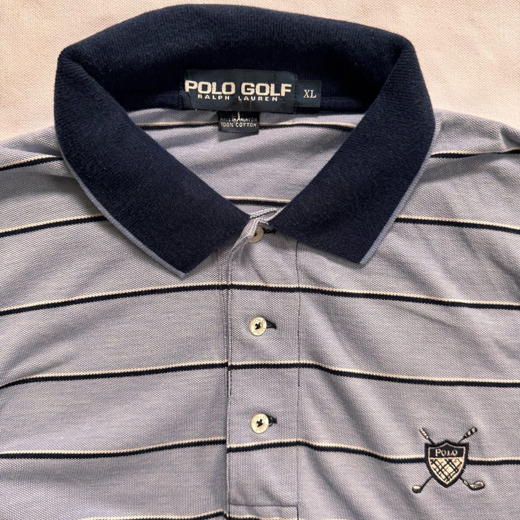 Polo Ralph Lauren Ralph Lauren Vintage Polo Golf Plaid Crest Blue XL Size US XL / EU 56 / 4 - 2 Thumbnail
