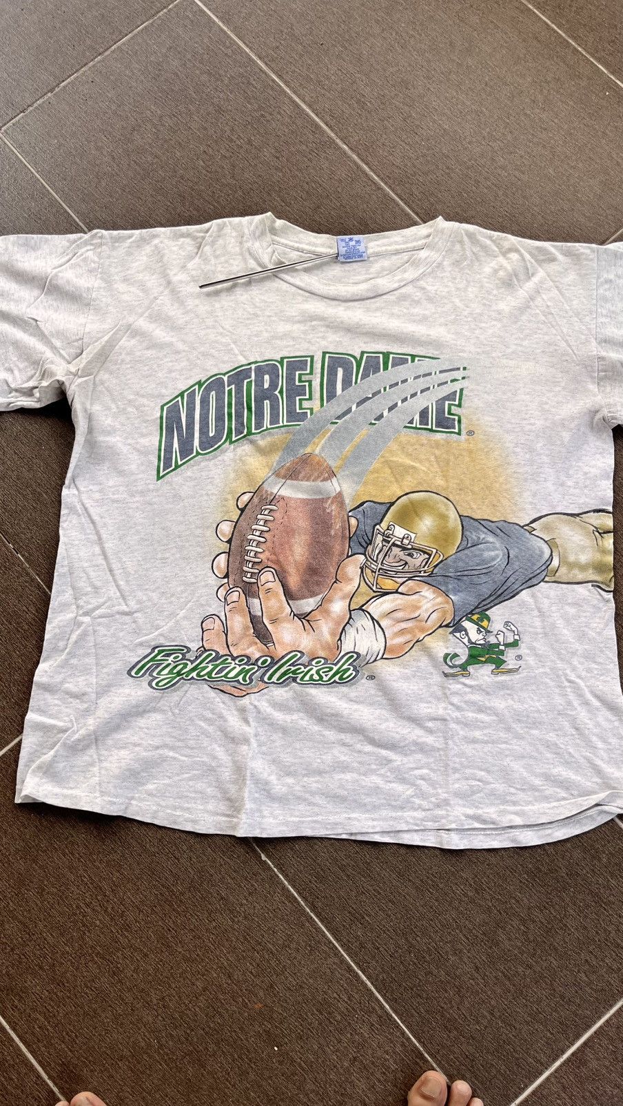 Salem Sportswear Vintage Notre Dame Tee Size US L / EU 52-54 / 3 - 1 Thumbnail