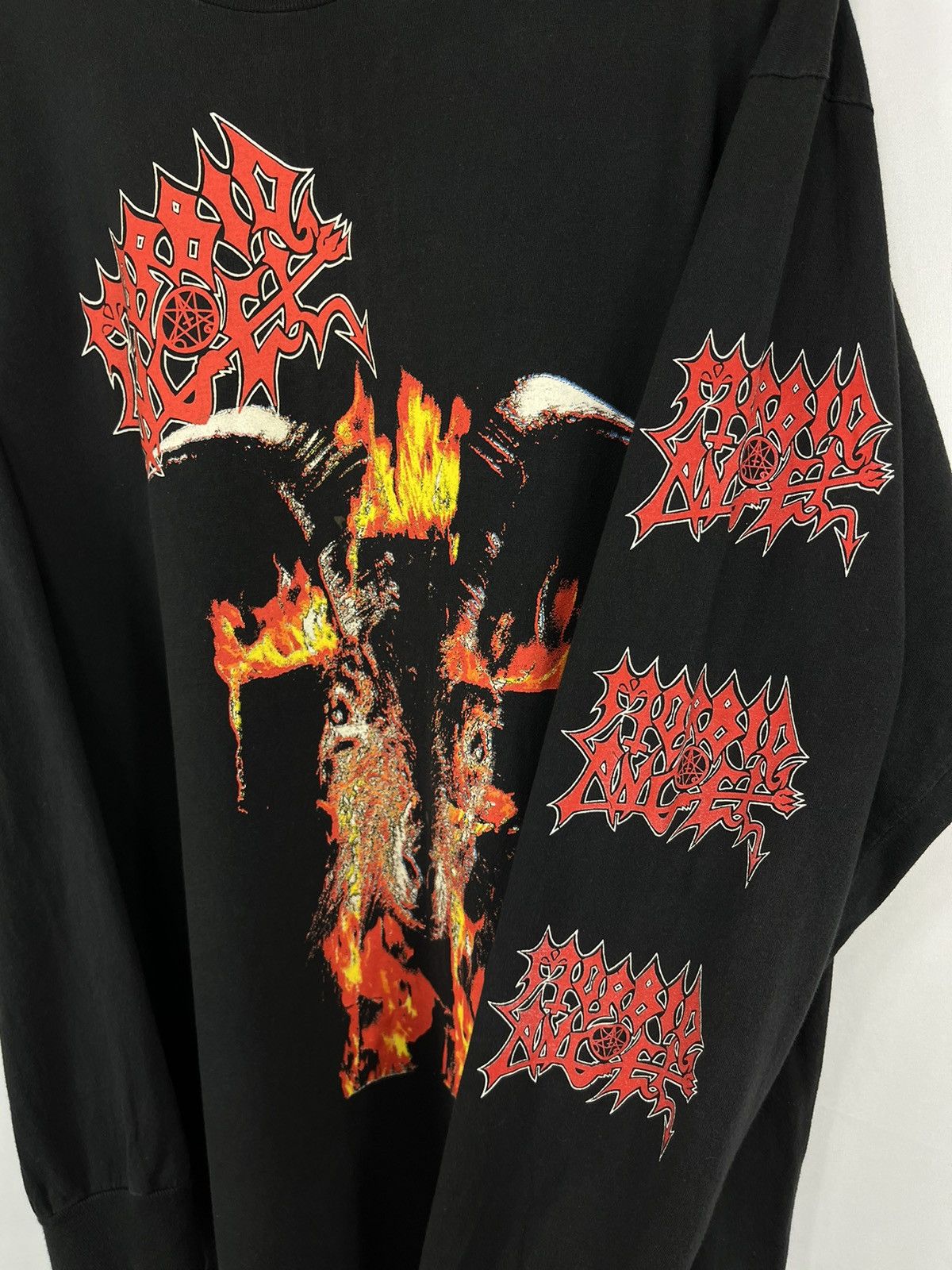 Band Tees × Vintage 90s Morbid Angel Vintage Longsleeve XL Size US XL / EU 56 / 4 - 3 Thumbnail