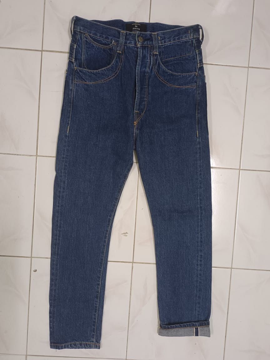 CABANE de ZUCCa Cabane De Zucca Buckle Back Selvedge Jeans Size US 31 - 1 Thumbnail