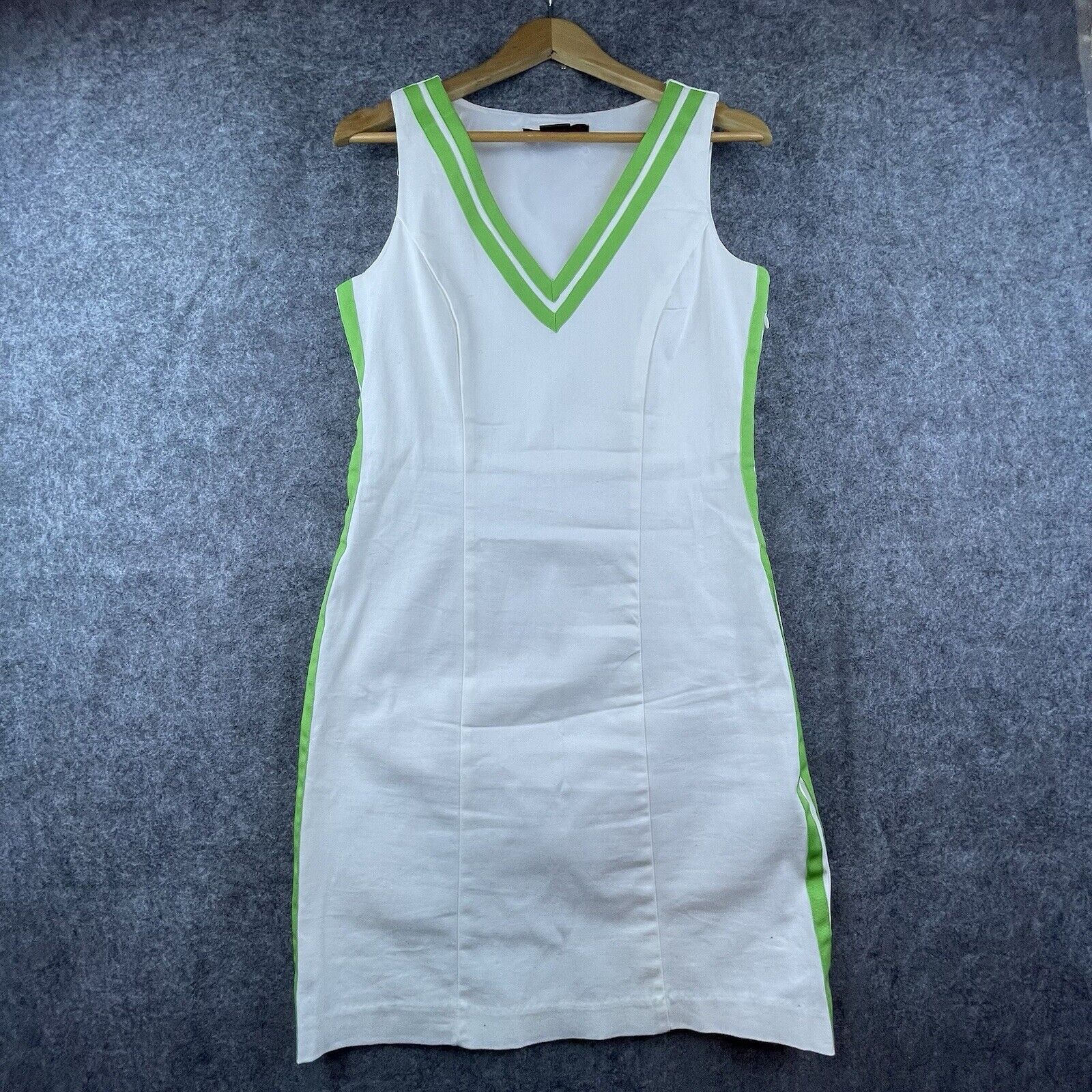 Willi Smith Willi Smith Dress 8 Mod Retro Green White 60s/70s Preppy Size M / US 6-8 / IT 42-44 - 1 Thumbnail