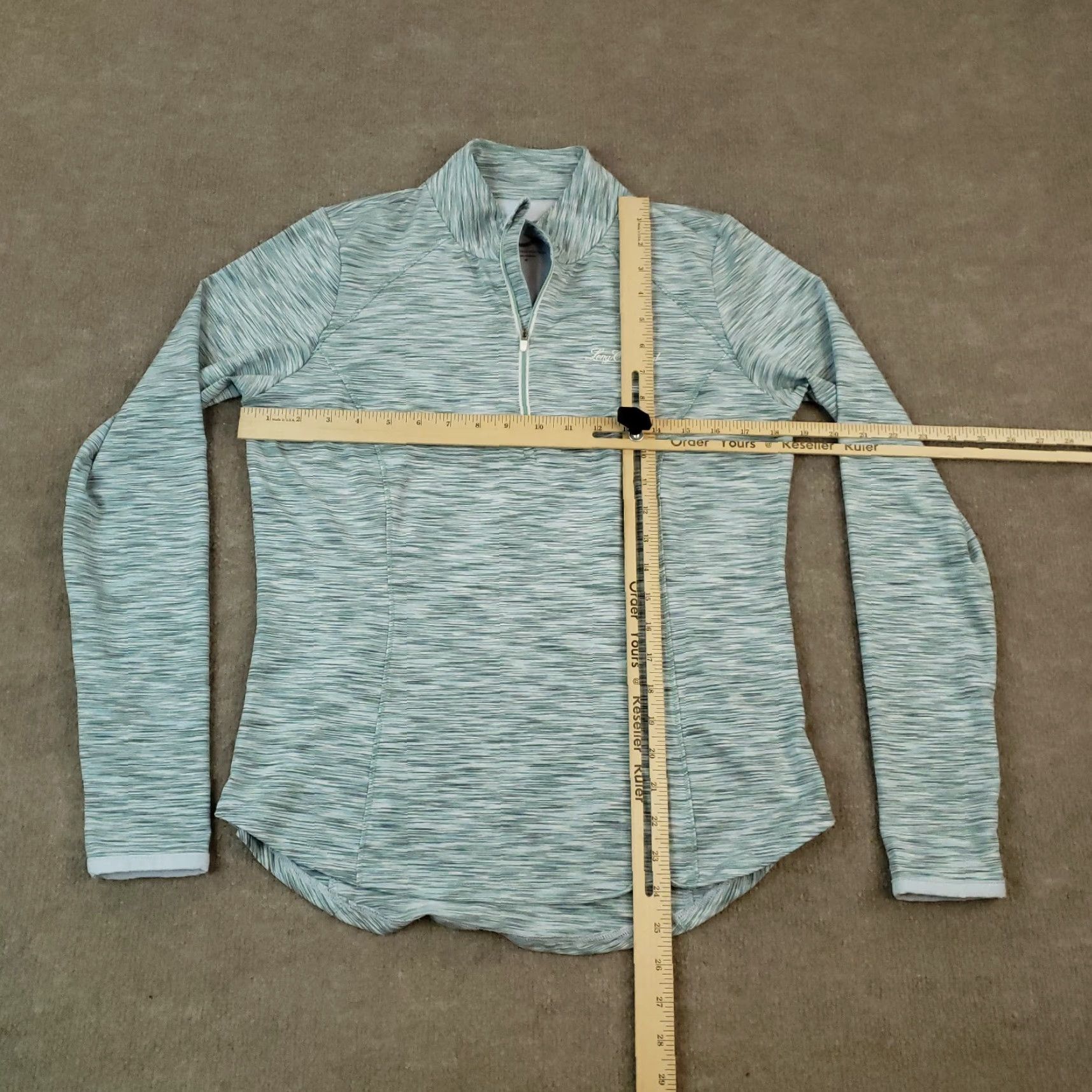 Vintage Zero Restriction Blue Long Sleeve 1/4 Zip Stretch Pullover Sweatshirt Womens Medium Size M / US 6-8 / IT 42-44 - 2 Thumbnail