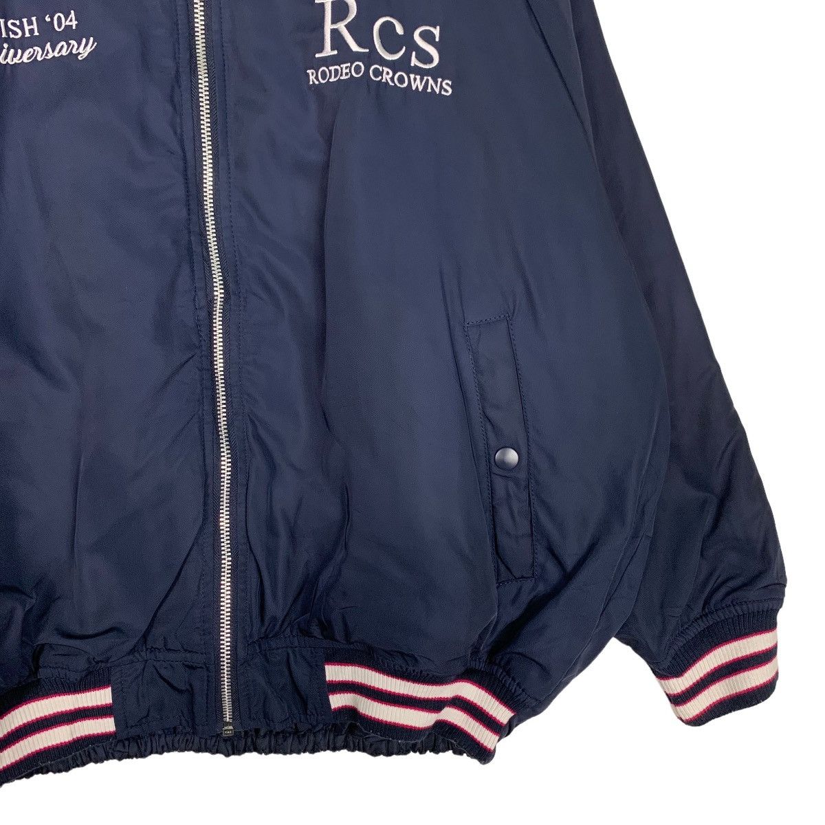 Japanese Brand RODEO CROWNS Union Stars Big Logo Bomber Jacket #0518-C24 Size US XL / EU 56 / 4 - 6 Thumbnail