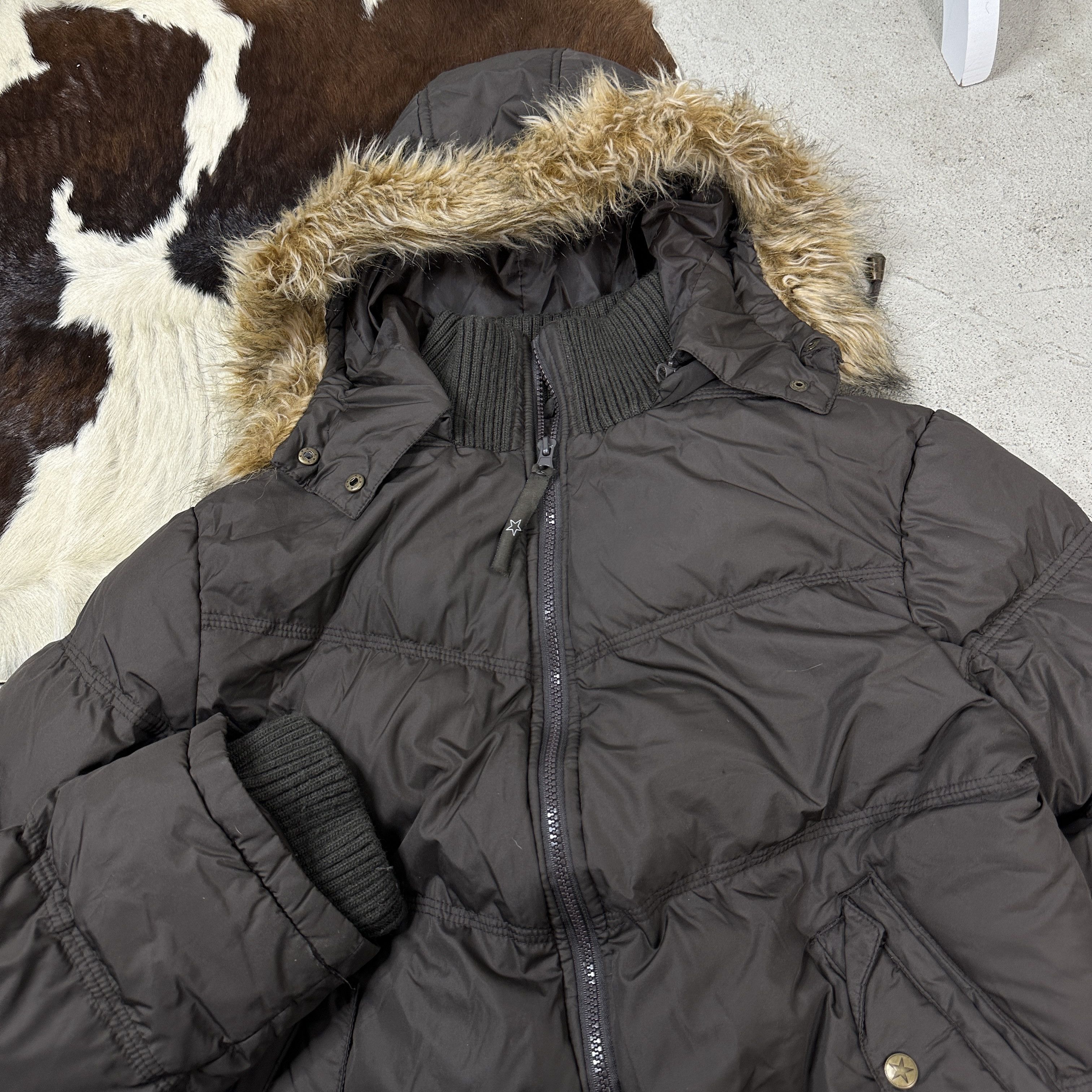 Vintage Women's Bomber Jacket Faux Fur Vintage Size L / US 10 / IT 46 - 3 Thumbnail