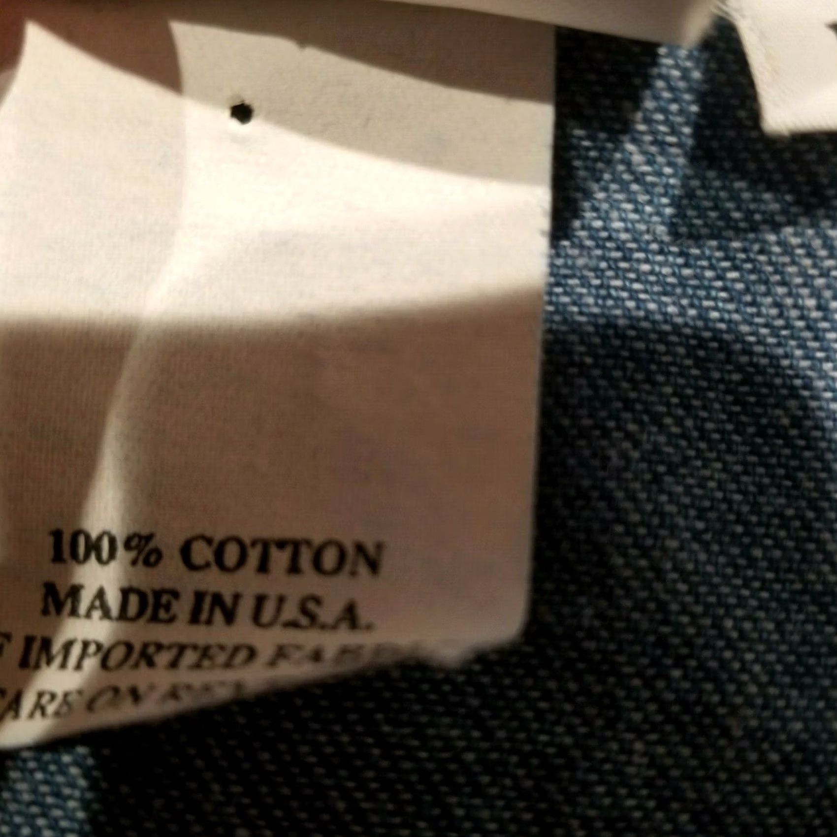 Denime Hot Cotton by Marc Ware Denim Shirt Large Snap Front Blue USA Shirt Women L 3/4 Sleeve Casual Vintage: No Size L / US 10 / IT 46 - 4 Thumbnail