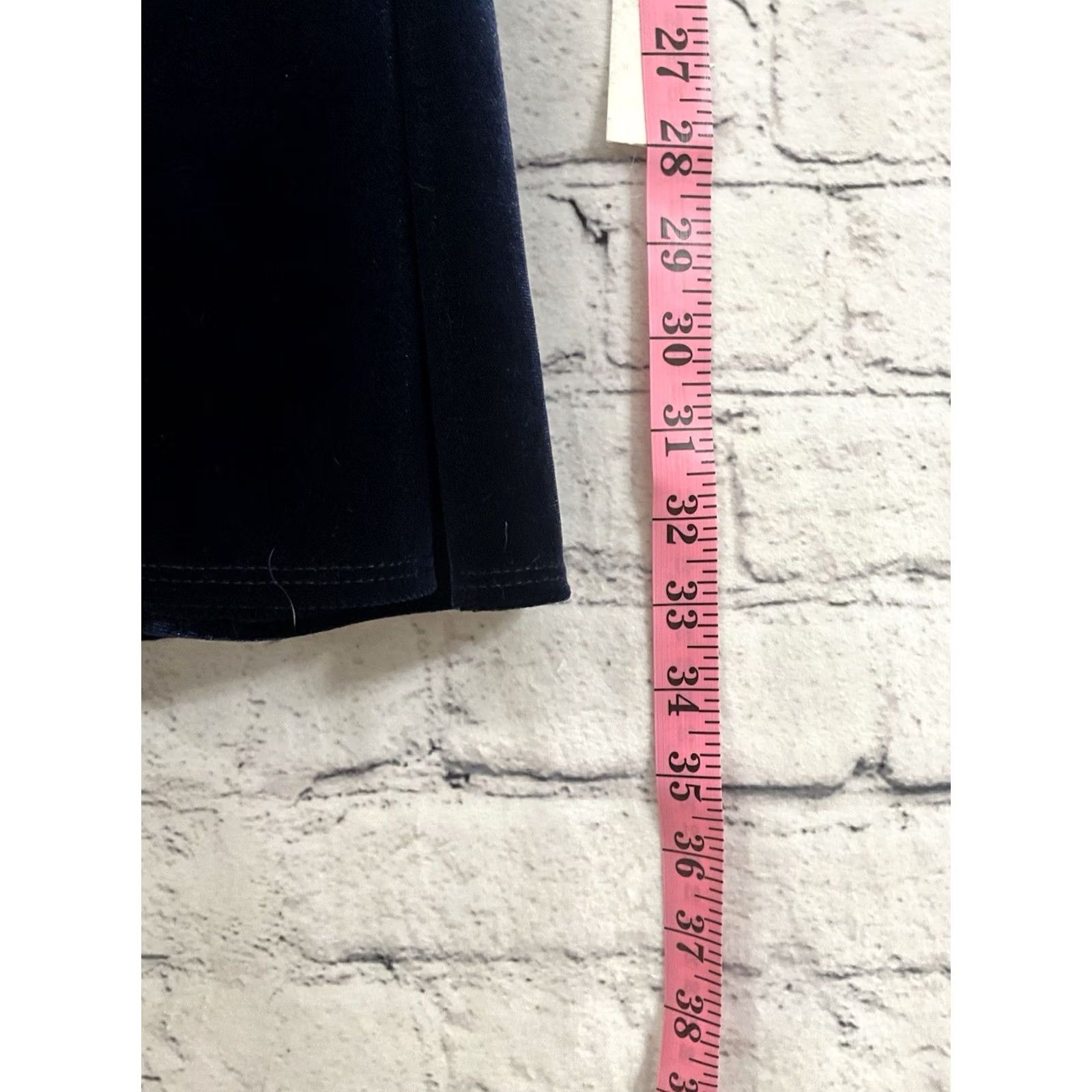 Vintage VINTAGE B. Darlin Dark Blue Dress 15/16 Knee Length Women Short Sleeve V-Neck Fit & Flare Girls? Size XL / US 12-14 / IT 48-50 - 3 Thumbnail