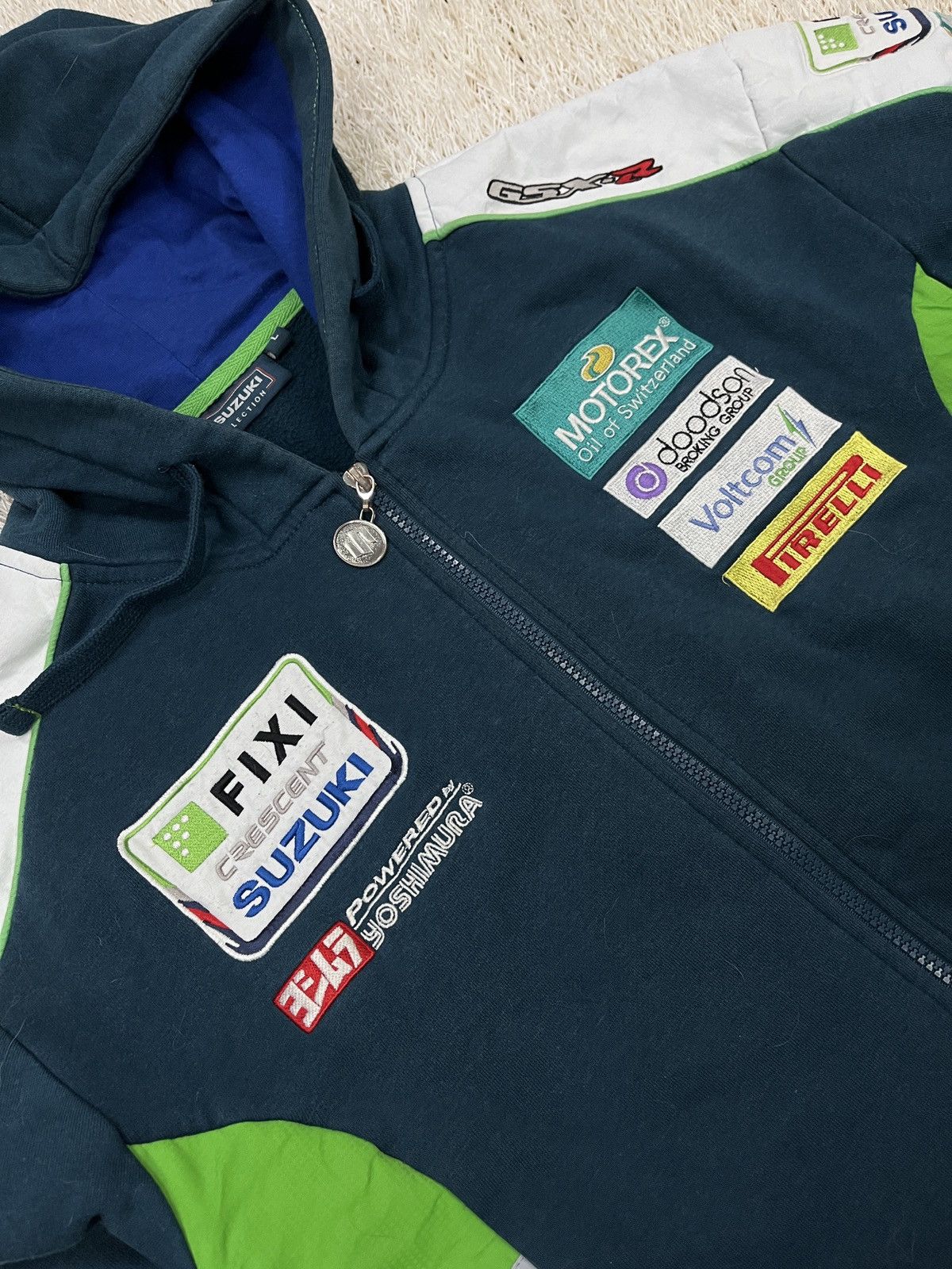 Other Suzuki jacket Crescent Racing Team Fixi Zip Hoodie Motorex Size US L / EU 52-54 / 3 - 6 Thumbnail