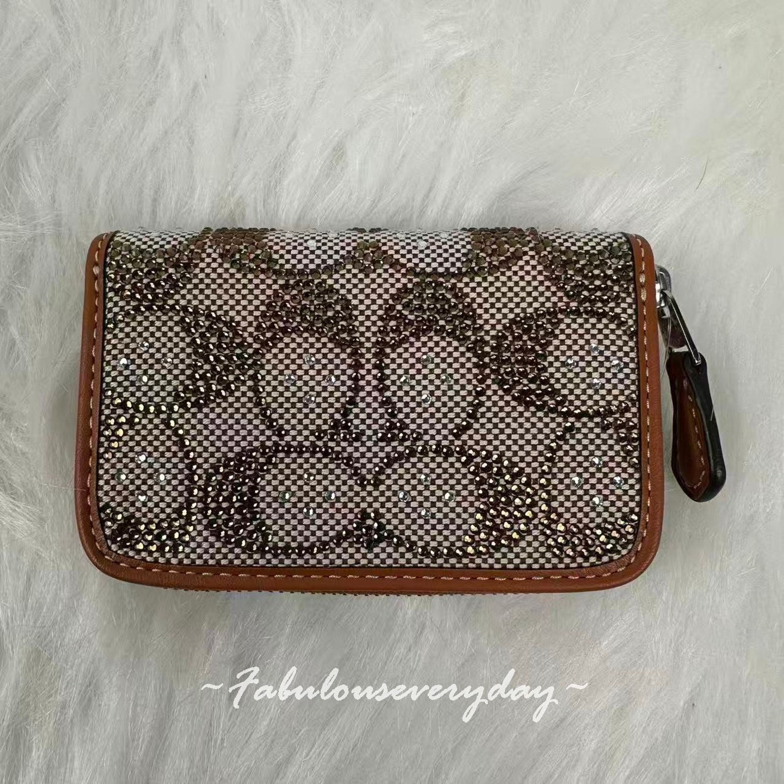Coach Coach Essential Small Zip Around Card Case Crystal Jacquard Size ONE SIZE - 2 Thumbnail