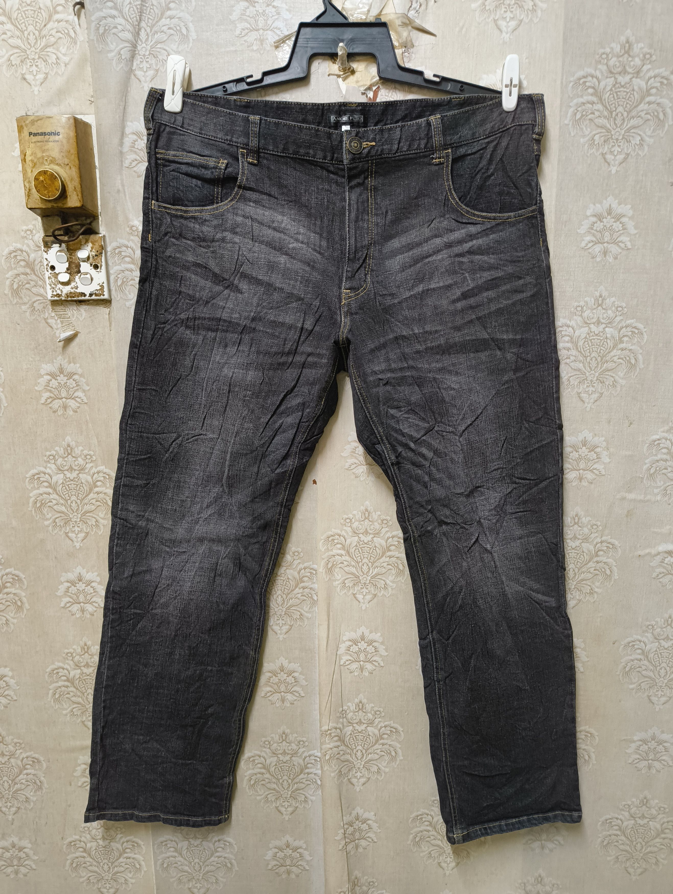 Japanese Brand × Vintage AMORE PURO JEANS REGULAR FIT STRAIGHT Size US 39 - 1 Thumbnail