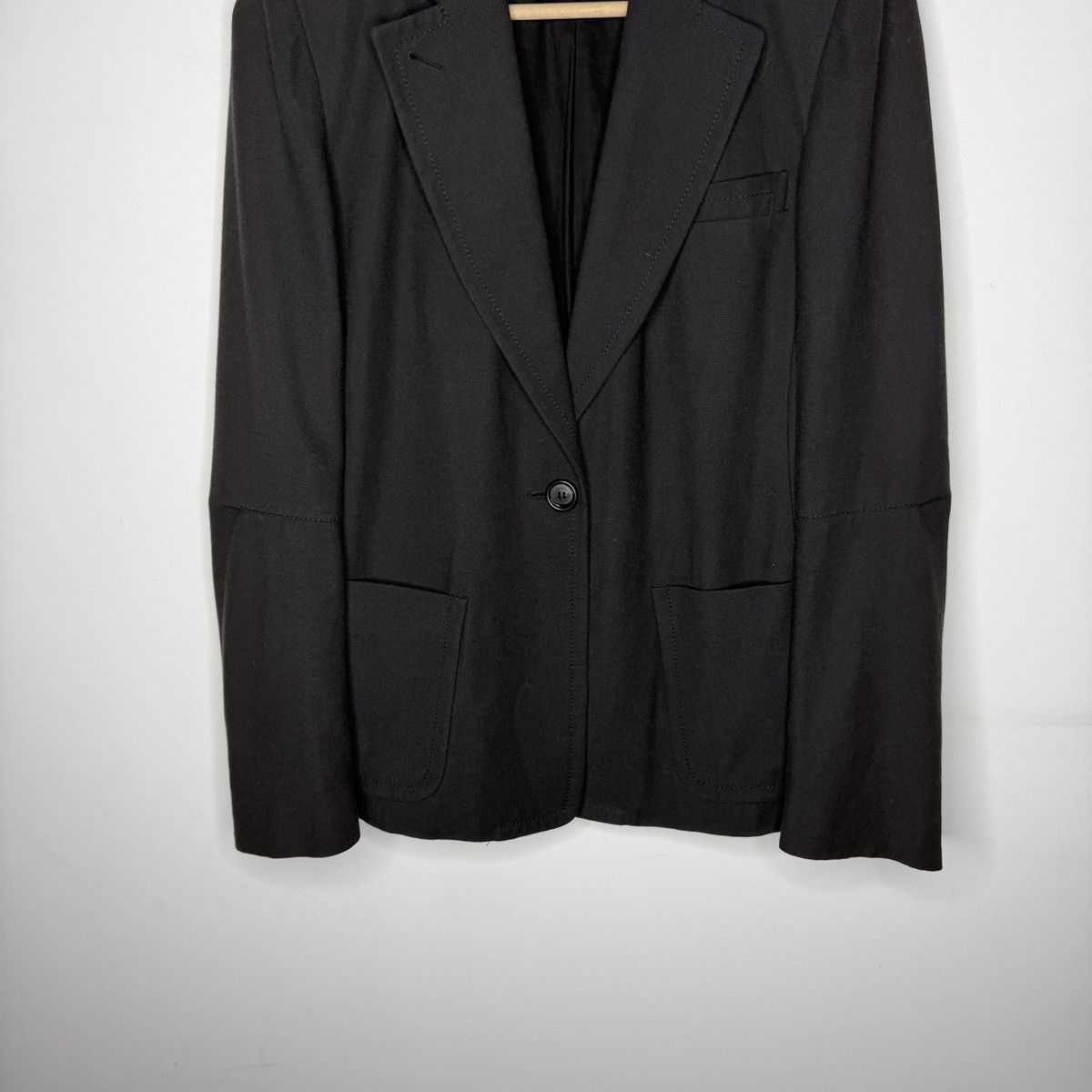 Ann Demeulemeester Ann Demeulemeester Women Blazer Black Wool Size S / US 4 / IT 40 - 6 Thumbnail