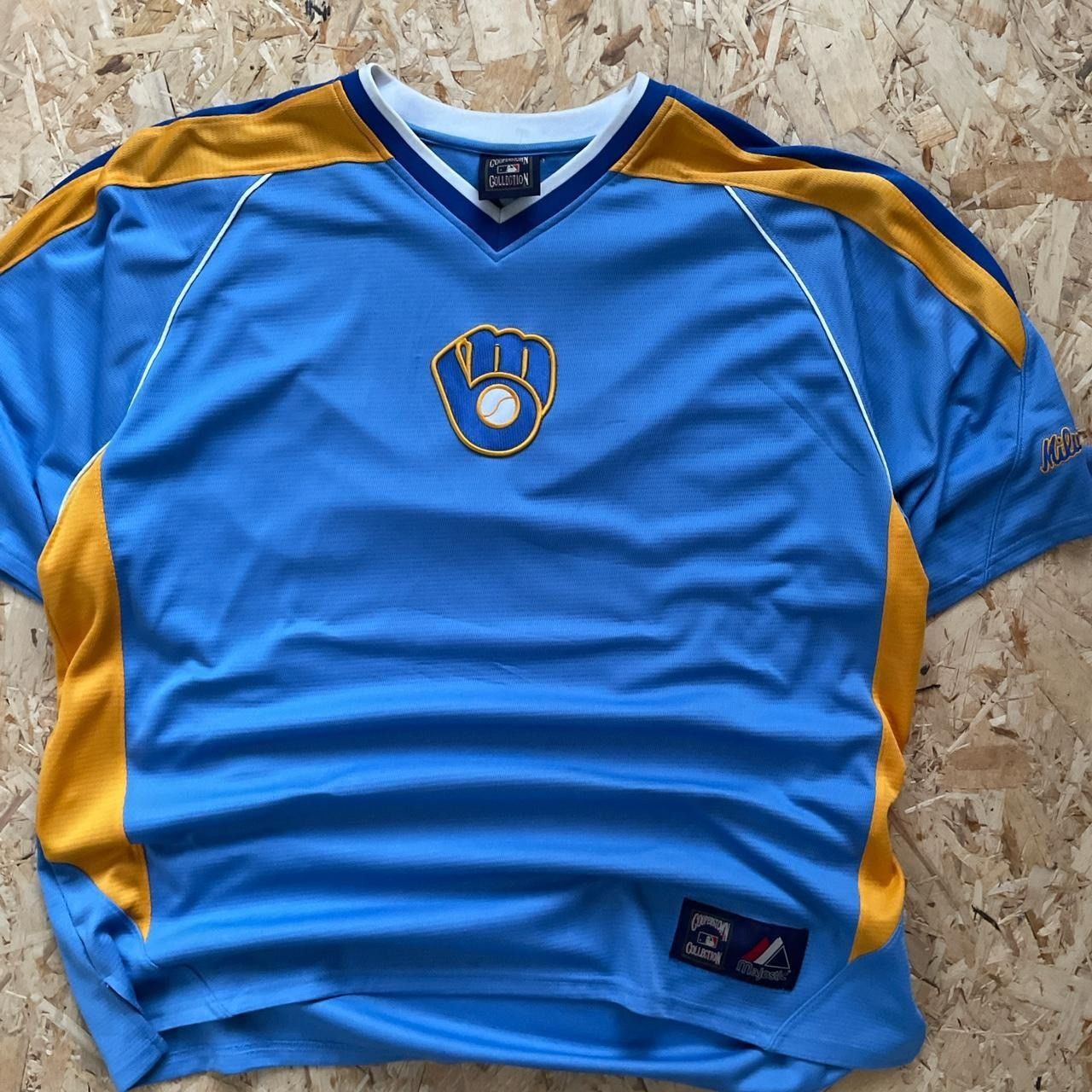 Vintage Vintage 90s/00s Milwaukee Brewers Size US XL / EU 56 / 4 - 2 Thumbnail