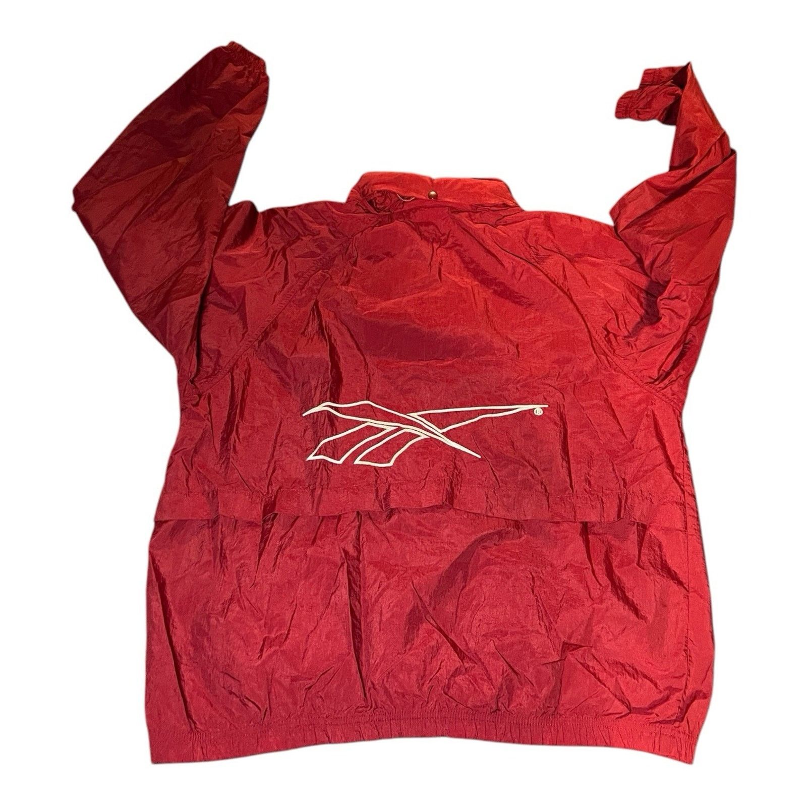 Reebok VTG 90s Reebok Retro M Windbreaker Track Jacket Hood Y2K Size US M / EU 48-50 / 2 - 2 Thumbnail