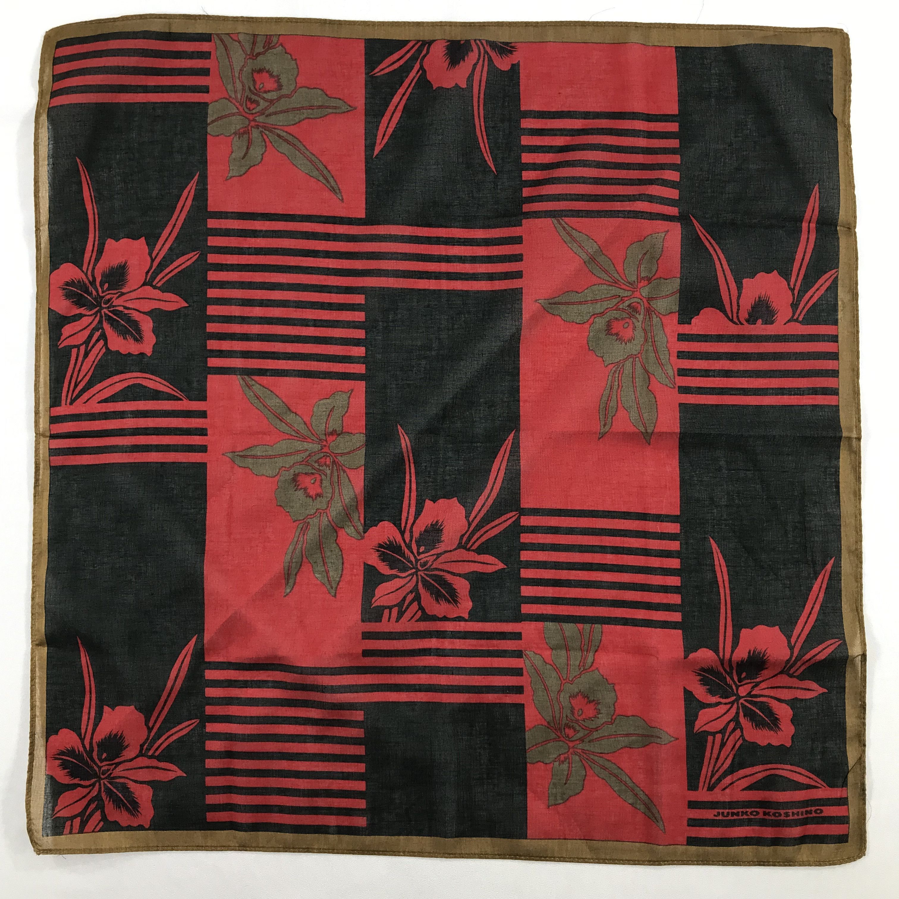 Mr. Junko × Vintage Junko Koshino Bandana / Handkerchief / Neckerchief -S2548 Size ONE SIZE - 1 Thumbnail