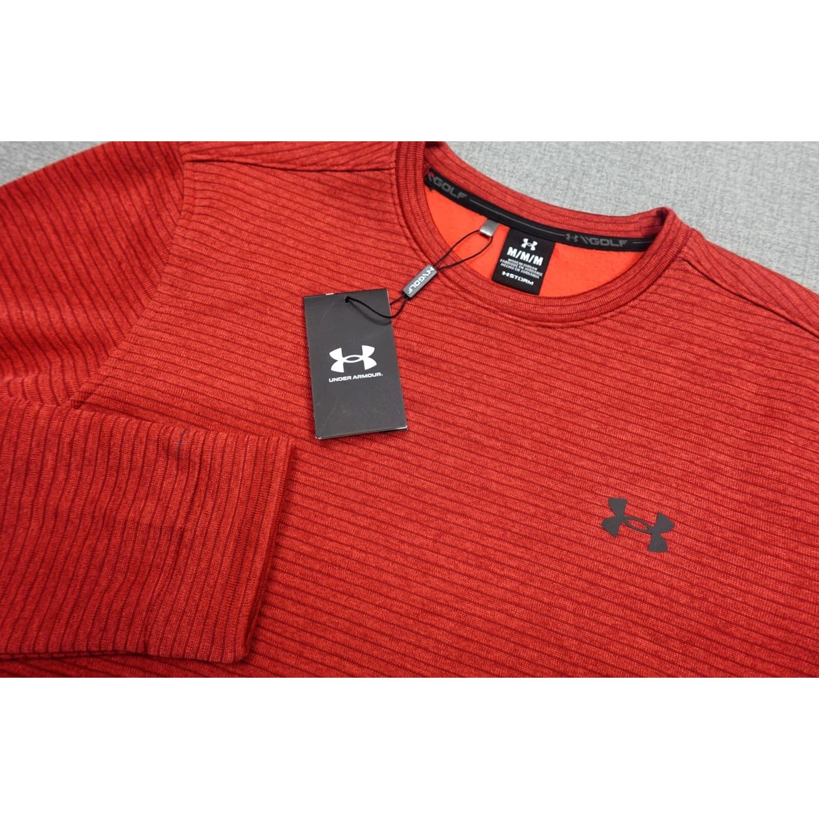 Under Armour Under Armour Storm Sweatshirt Mens M Red Fleece Crewneck Pullover Golf NWT Size US M / EU 48-50 / 2 - 2 Thumbnail