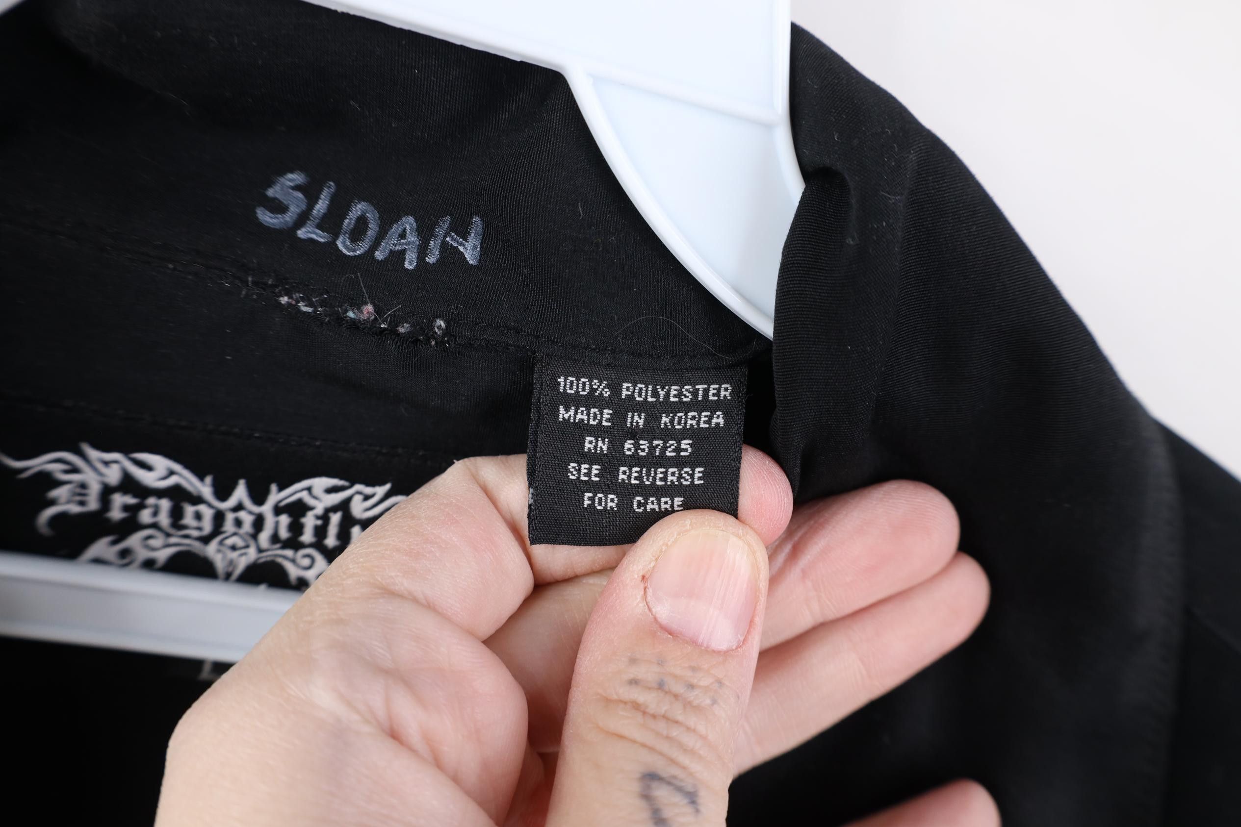 Vintage Vintage 90s Y2K Streetwear Wire Looped Collar Button Shirt Size US L / EU 52-54 / 3 - 11 Thumbnail