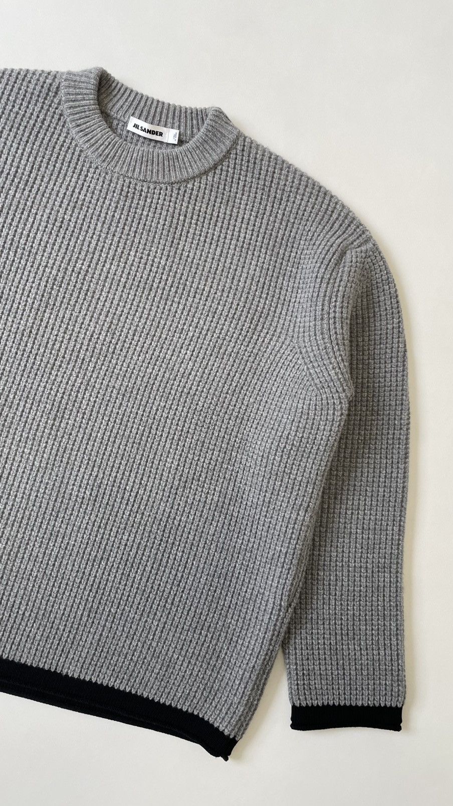 Jil Sander A/W 18 Oversized ‘Waffle Weave’ Wool Sweater Size US L / EU 52-54 / 3 - 6 Thumbnail