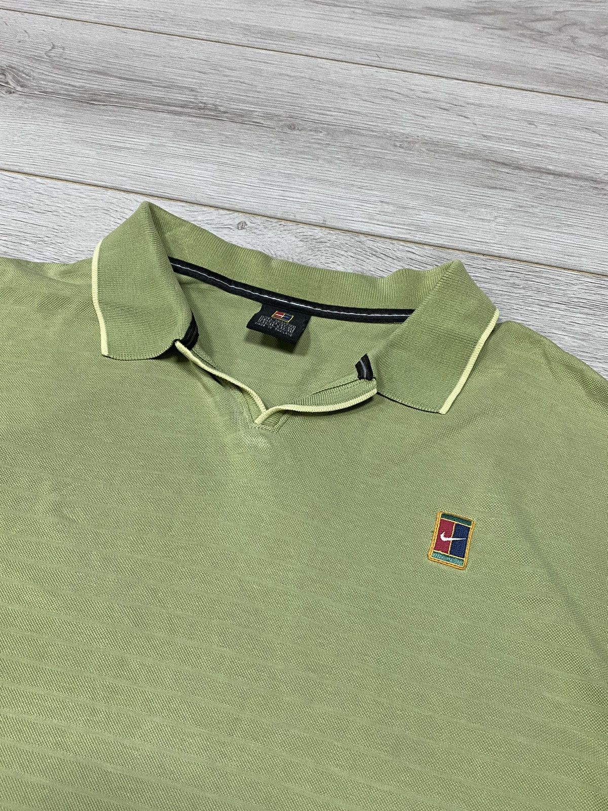 Nike Nike court tennis vintage striped polo Size US L / EU 52-54 / 3 - 3 Thumbnail