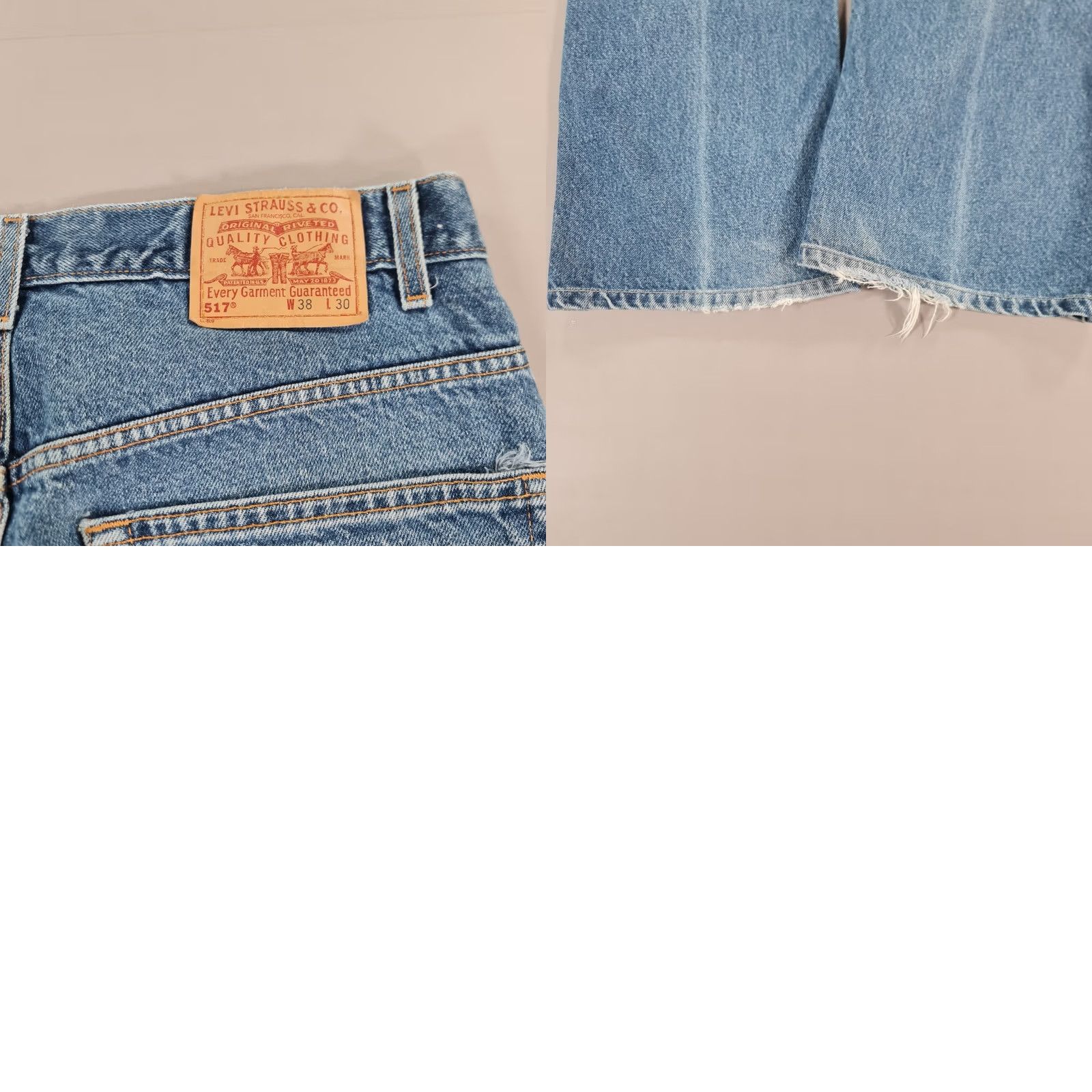 Levi's VINTAGE Levi's 517 Jeans Mens Blue W36 L28 Bootcut 90s Shirt Jeans Mens Blue 517 Bootcut 90s Size US 36 / EU 52 - 9 Thumbnail