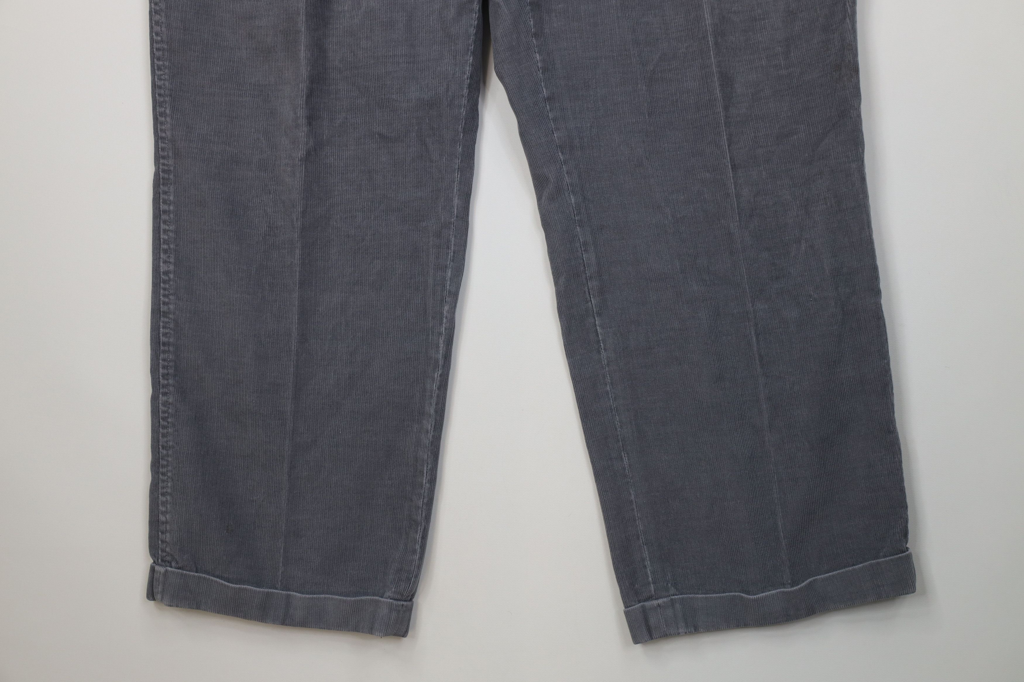 Lands' End Vintage 70s Lands End Wide Leg Corduroy Chino Pants Size US 42 / EU 58 - 4 Thumbnail