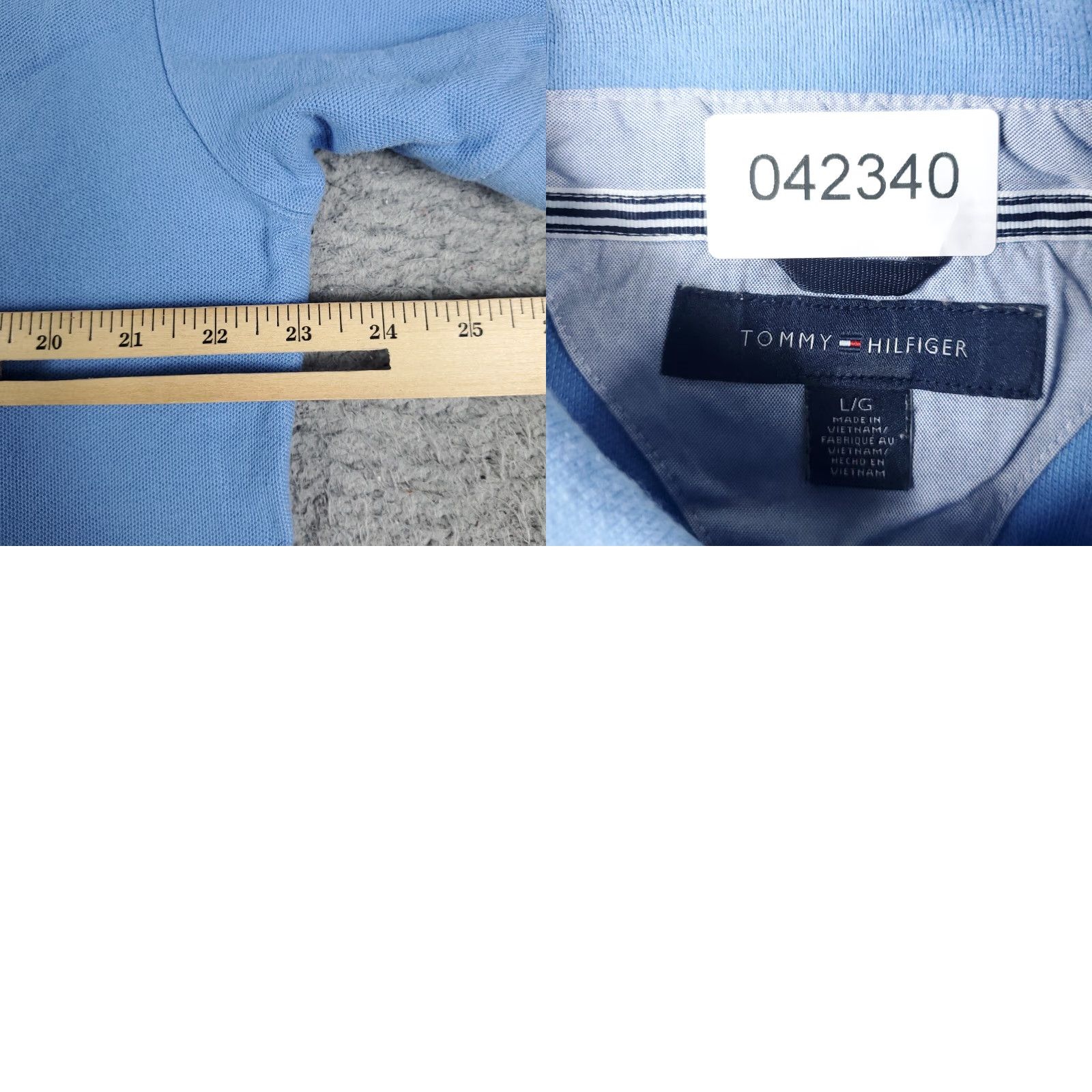 Tommy Hilfiger Tommy Hilfiger Polo Shirt Mens Large Blue Casual Short Sleeve Polo Shirt Adults L Blue Classic Logo 90s style Mens Size US L / EU 52-54 / 3 - 8 Thumbnail