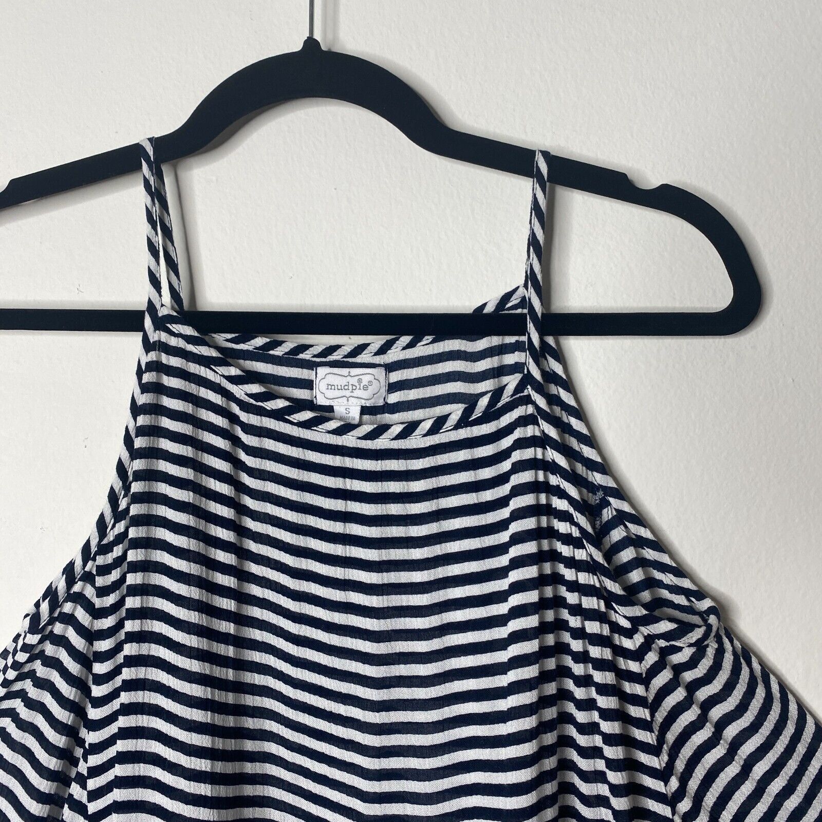 Other Mudpie Navy & White Thin Striped Sleeveless Tank Dress S Size S / US 4 / IT 40 - 3 Thumbnail